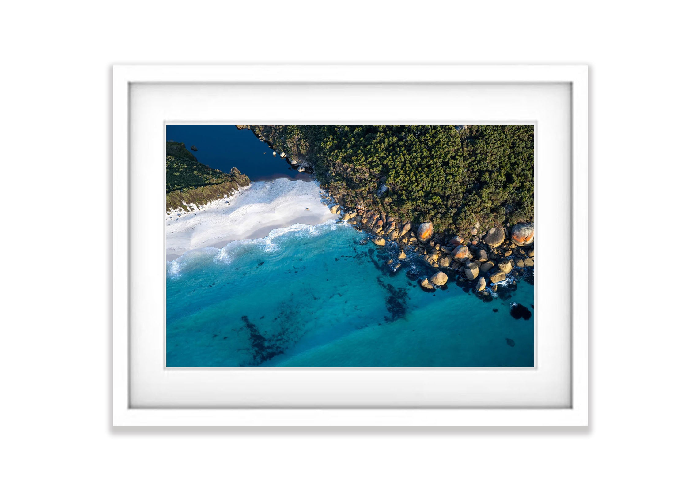 Waterloo Bay rocks from above, Wilson's Promontory