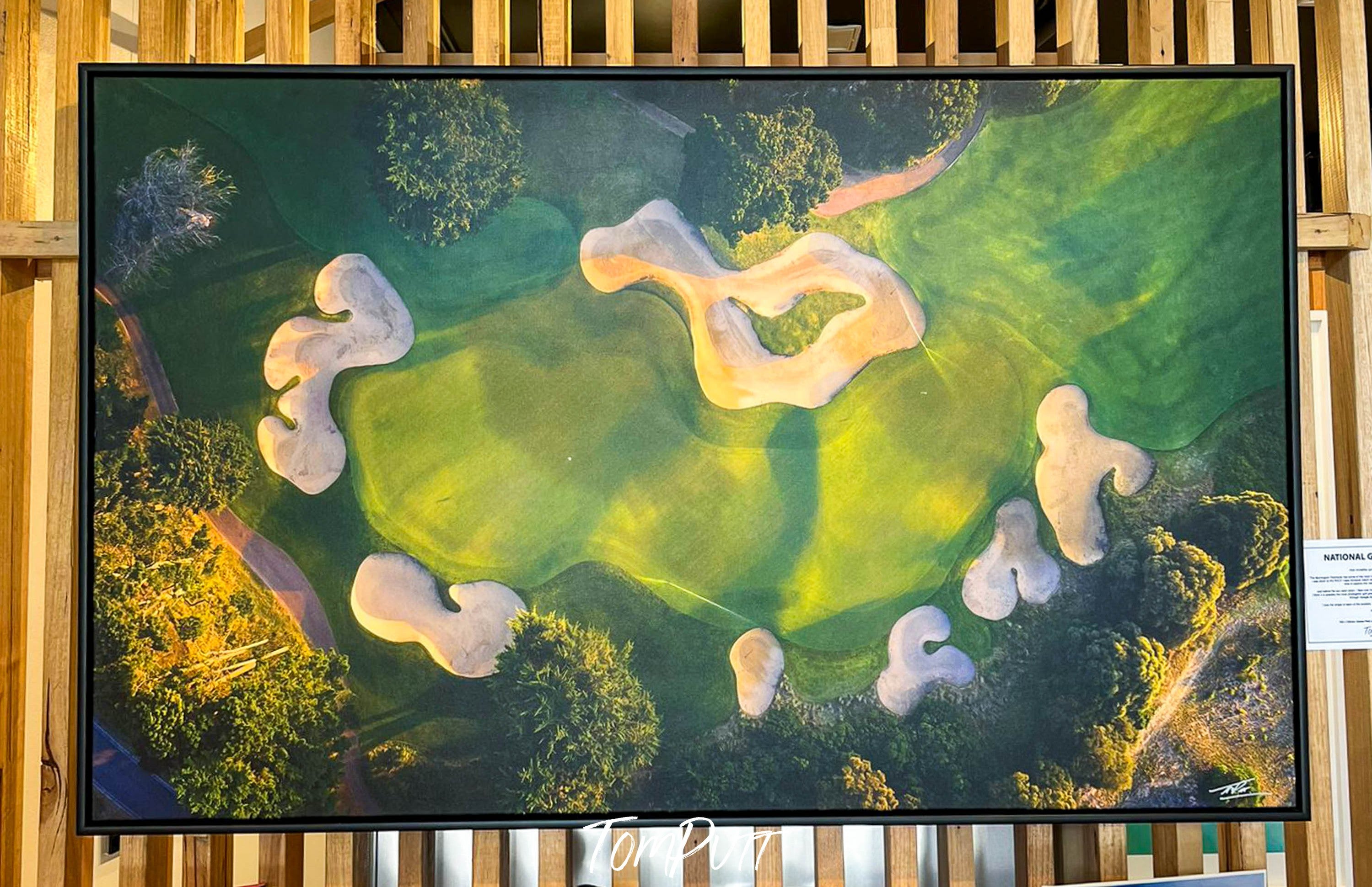 ARTWORK INSTOCK - The National Golf Club VIC - 150 x 100cms Canvas Black Frame Print PICKUP TODAY!