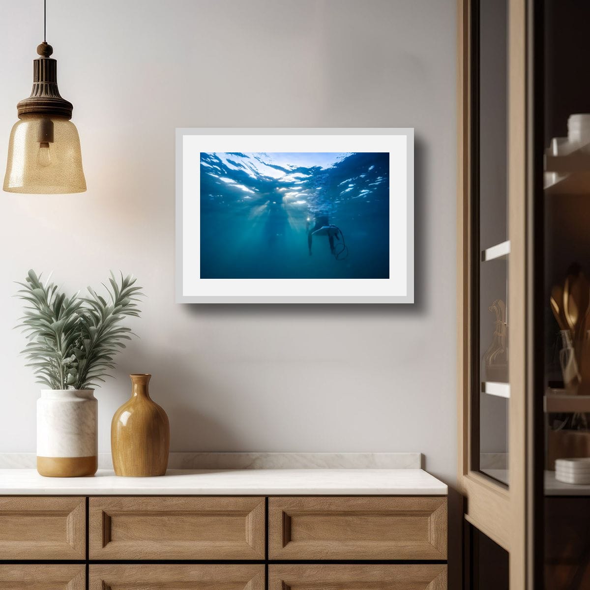 ARTWORK INSTOCK - Chillin', Mornington Peninsula 150x100cms Canvas White Frame
