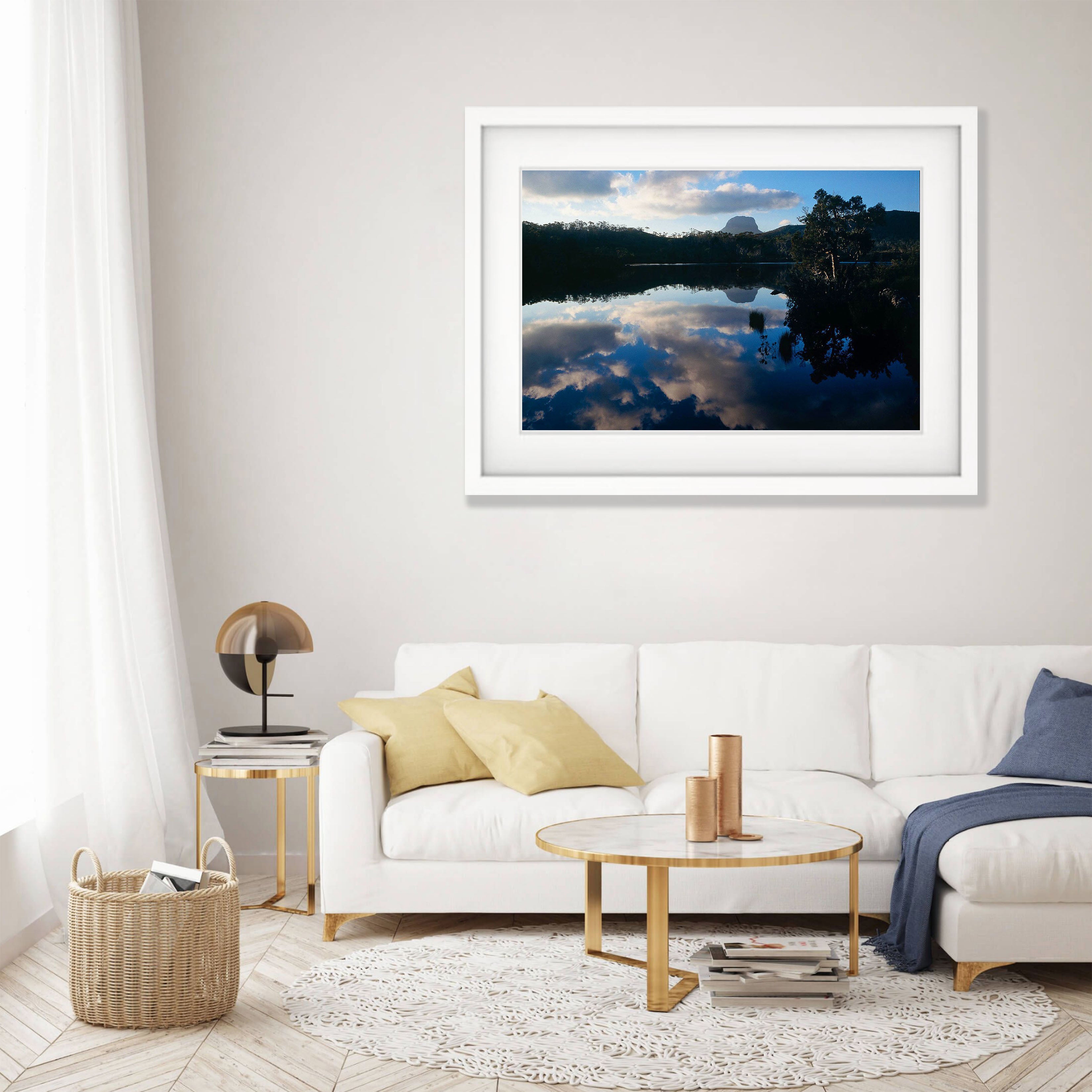 Barn Bluff reflected in Lake Windermere, Overland Track, Cradle Mountain, Tasmania