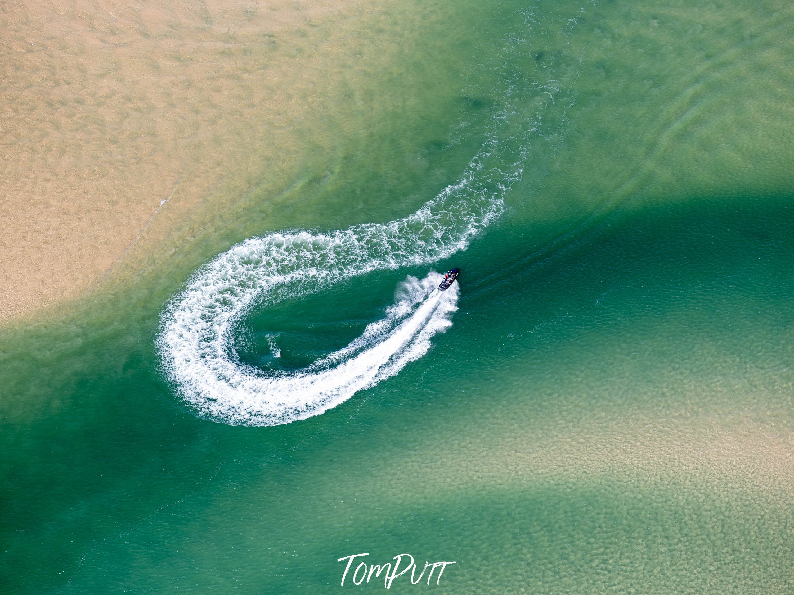 Boats on the Noosa River from above No.4, Queensland