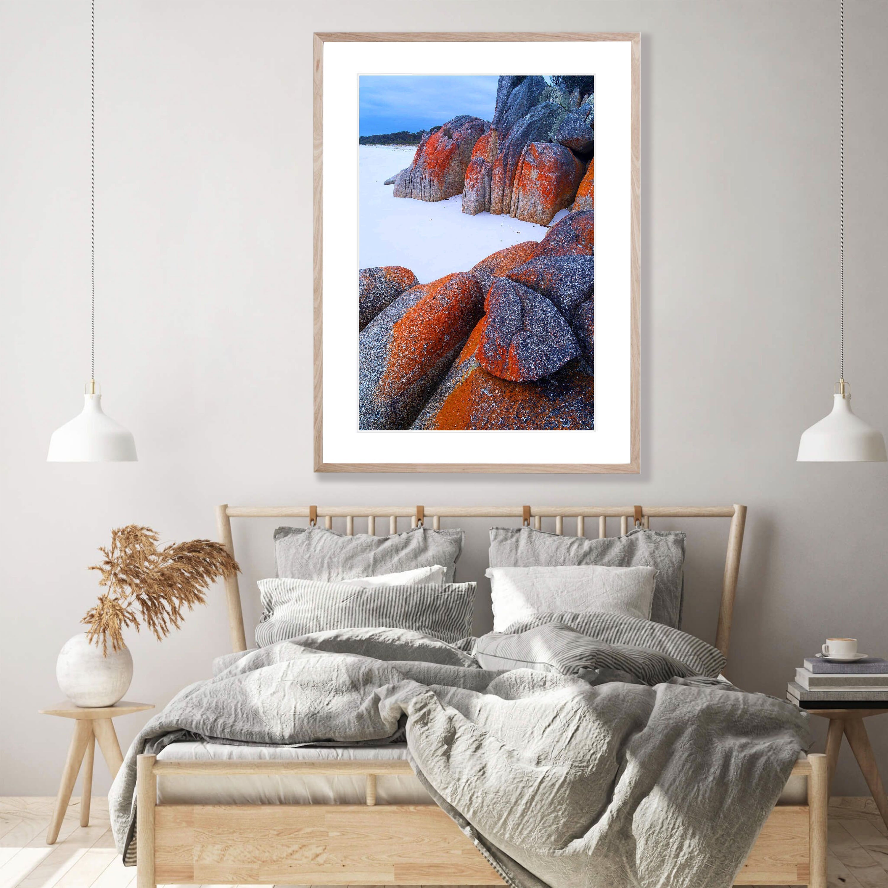 Cosy Corner Lichen-Covered Rocks, Bay of Fires