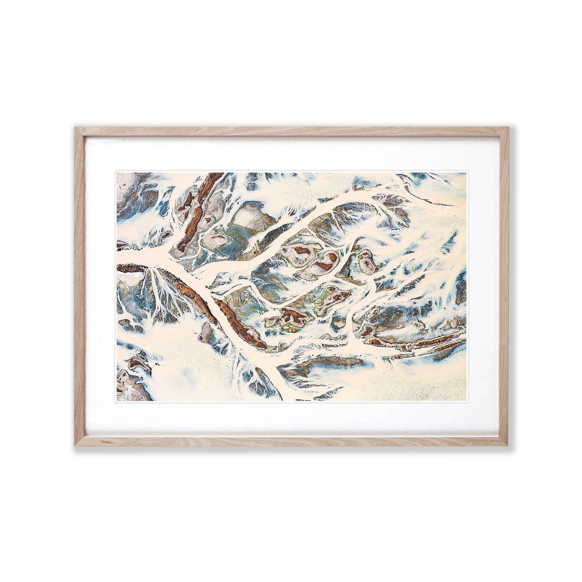 ARTWORK INSTOCK - Desert Rains - Available 150 x 120cms Raw Oak Framed Print in the gallery TODAY!