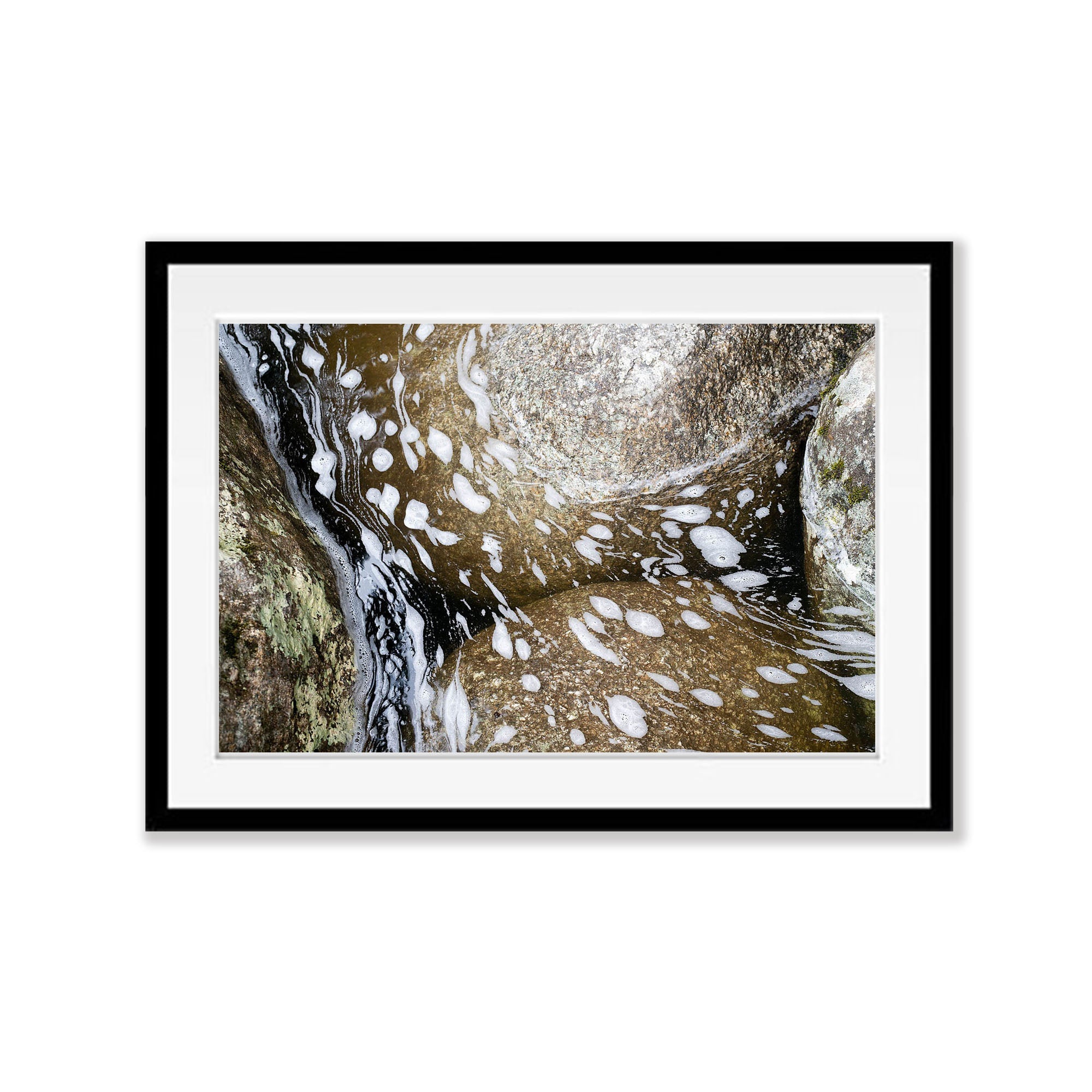 Foam on water, Babinda Boulders, Far North Queensland