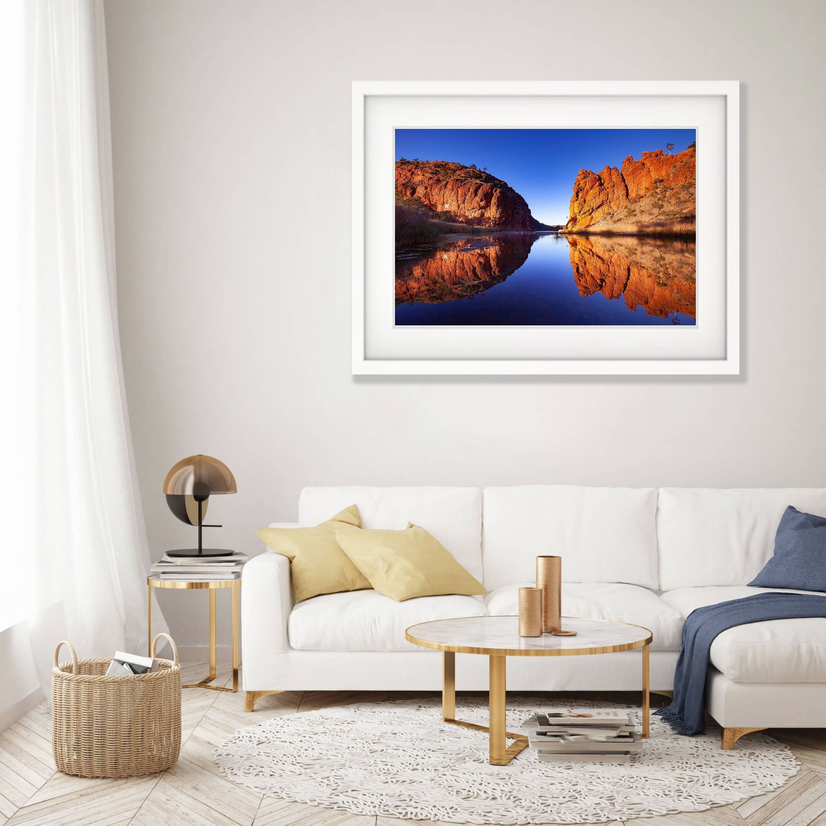 Glen Helen Gorge reflection, West MacDonnell Ranges - Northern Territory