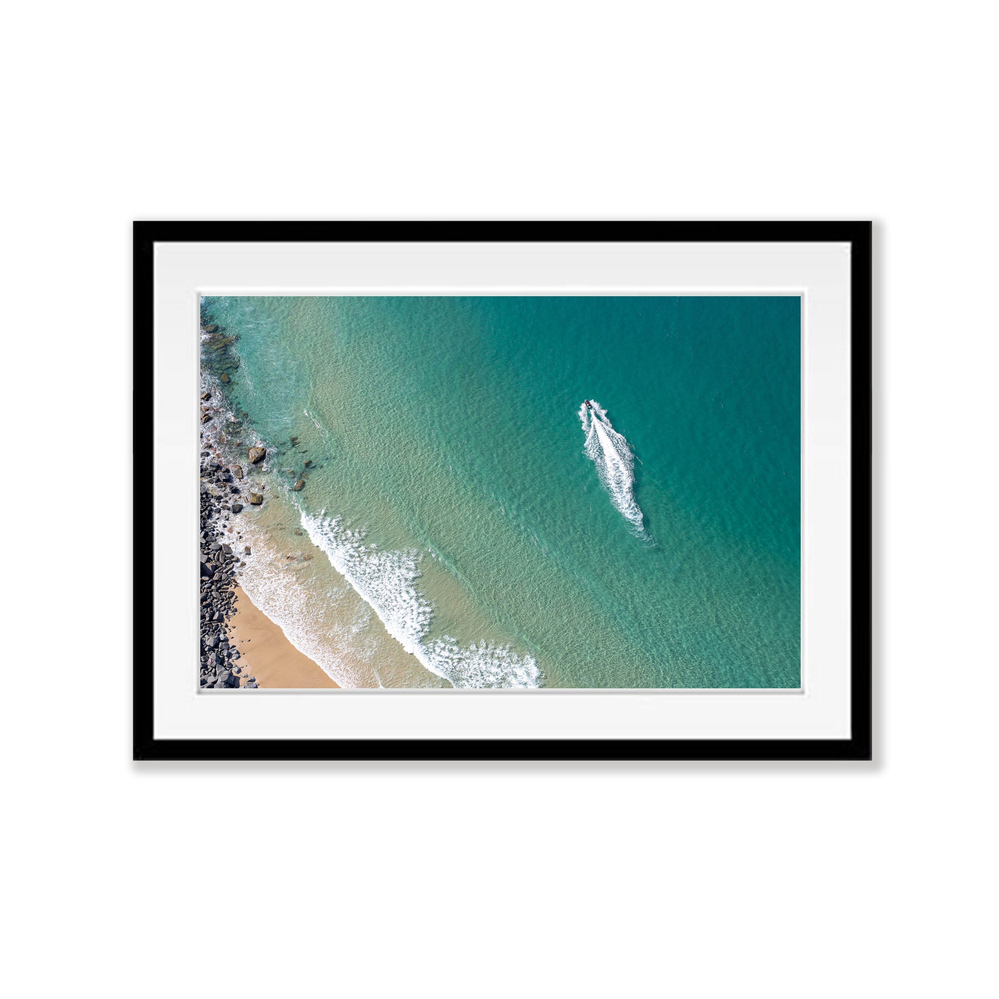 Jet Ski from above, Noosa National Park, Queensland