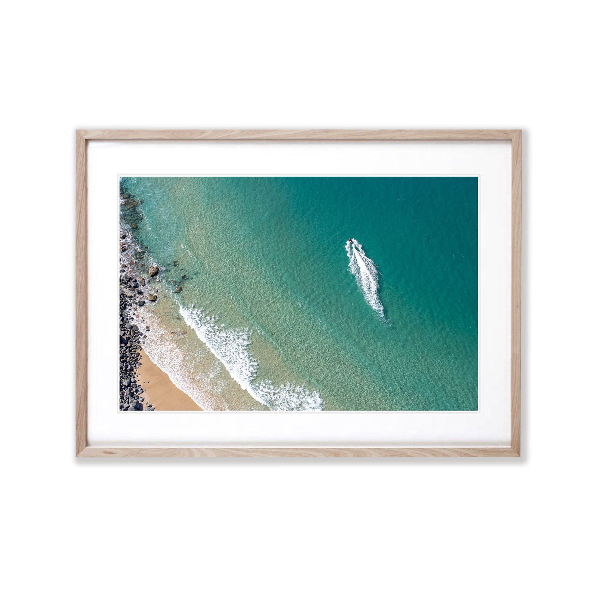 Jet Ski from above, Noosa National Park, Queensland