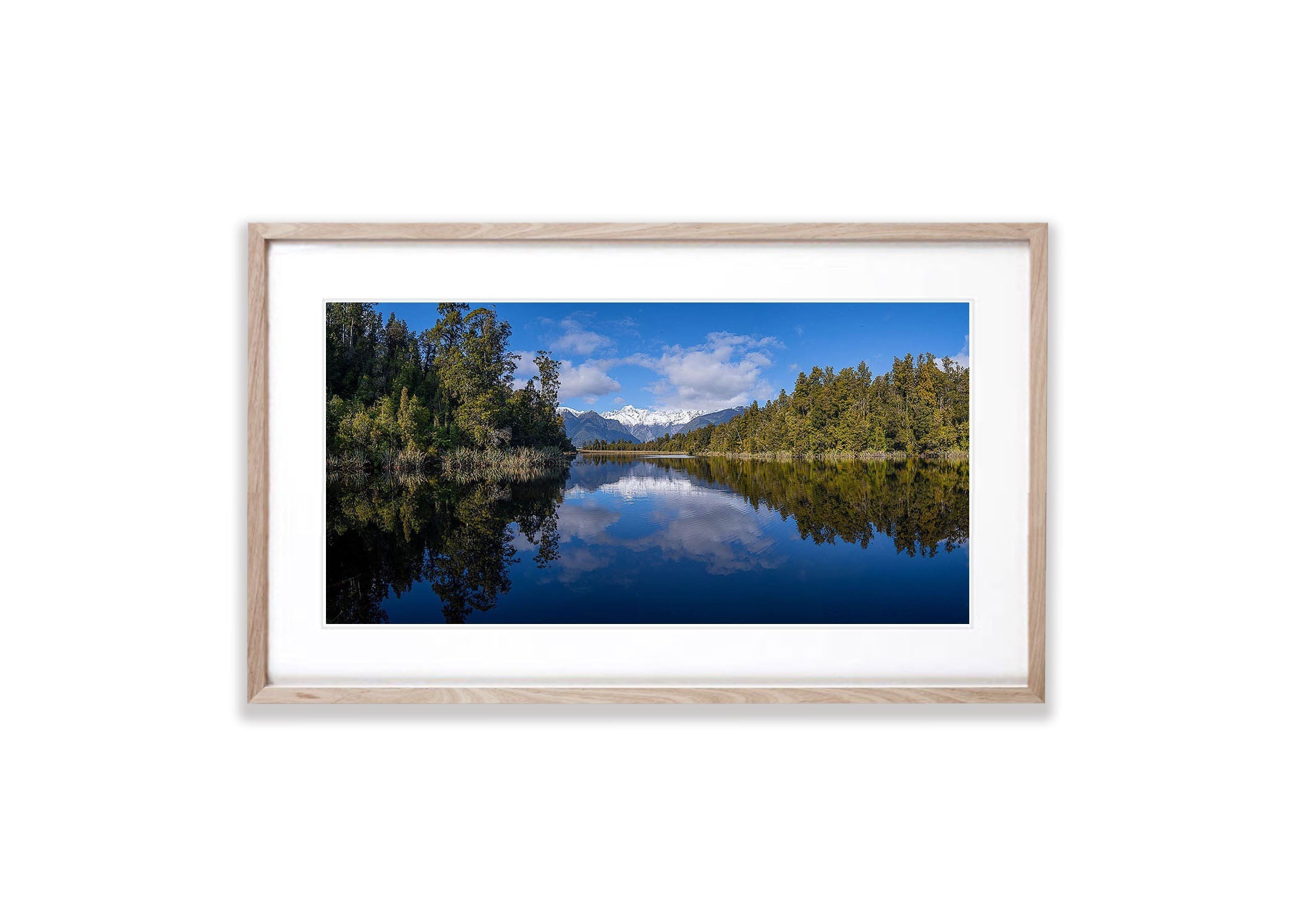 Lake Mathieson and Mount Cook reflection, West Coast, New Zealand