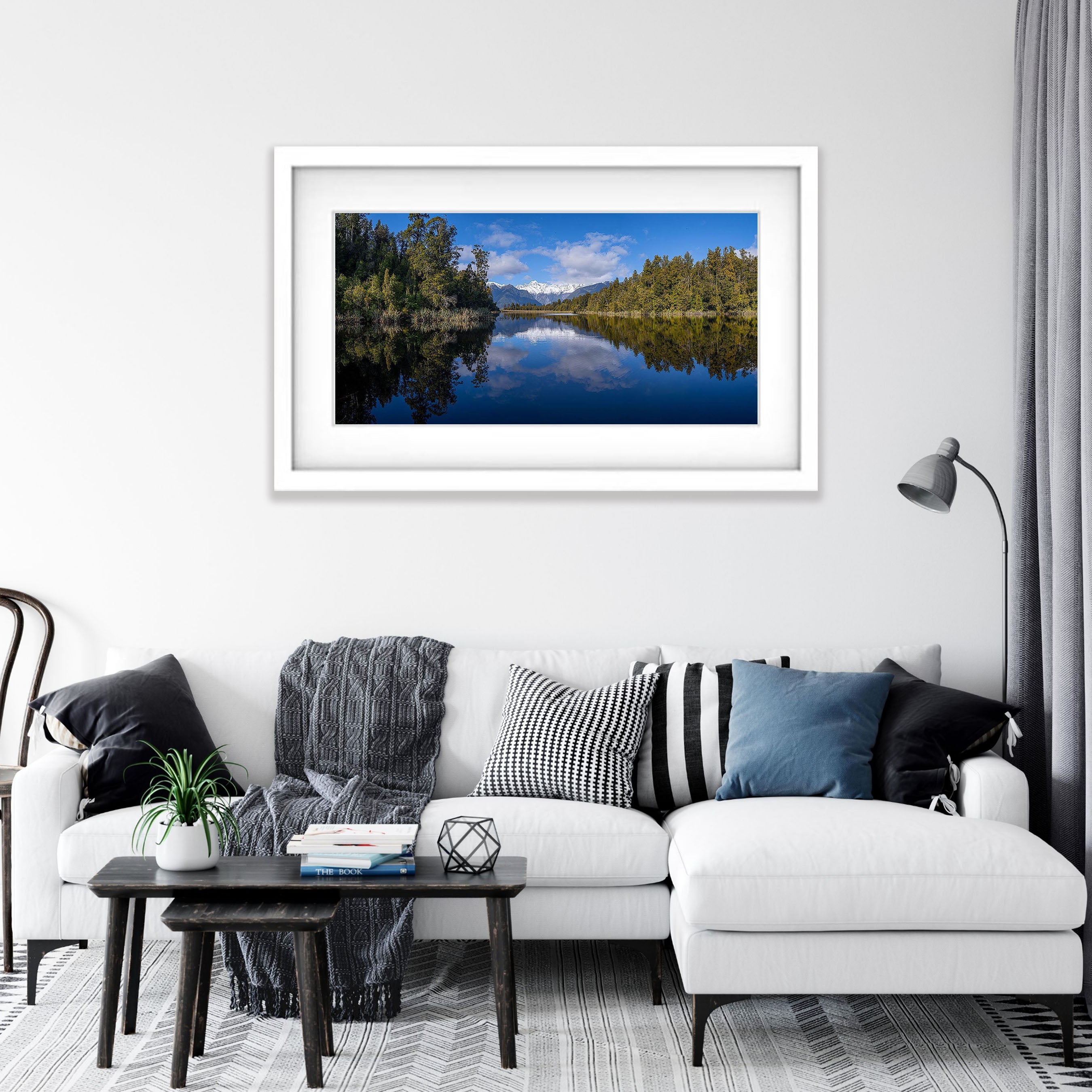 Lake Mathieson and Mount Cook reflection, West Coast, New Zealand