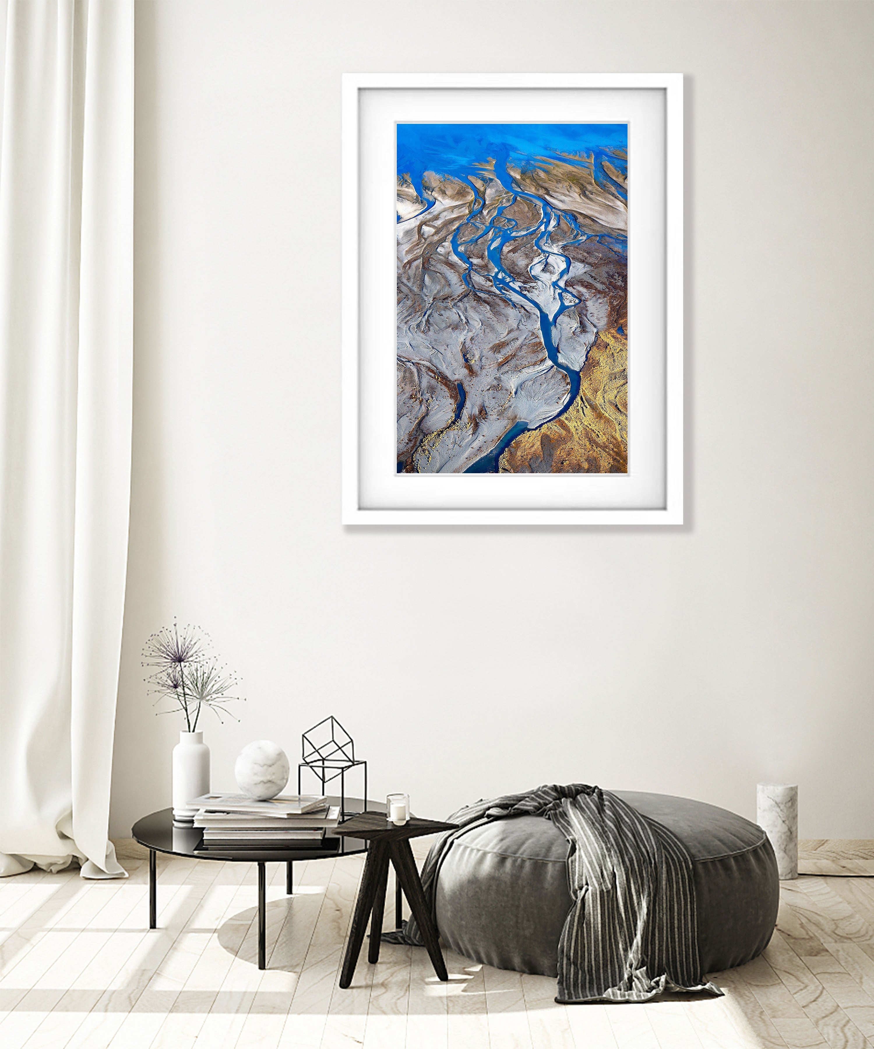 Lake Pukaki from above, Mount Cook, New Zealand