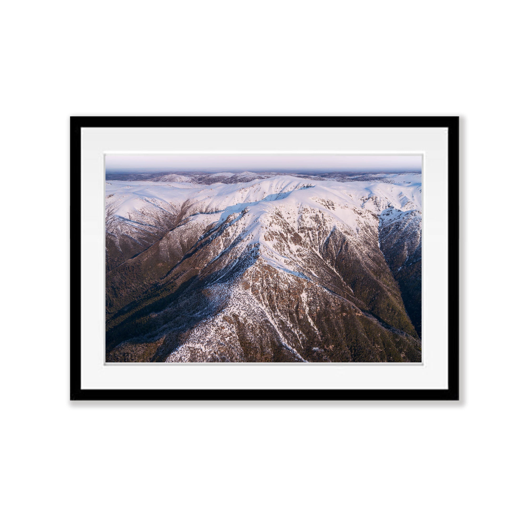 Late Afternoon Light on the Western Face of the Snowy Mountains, New South Wales