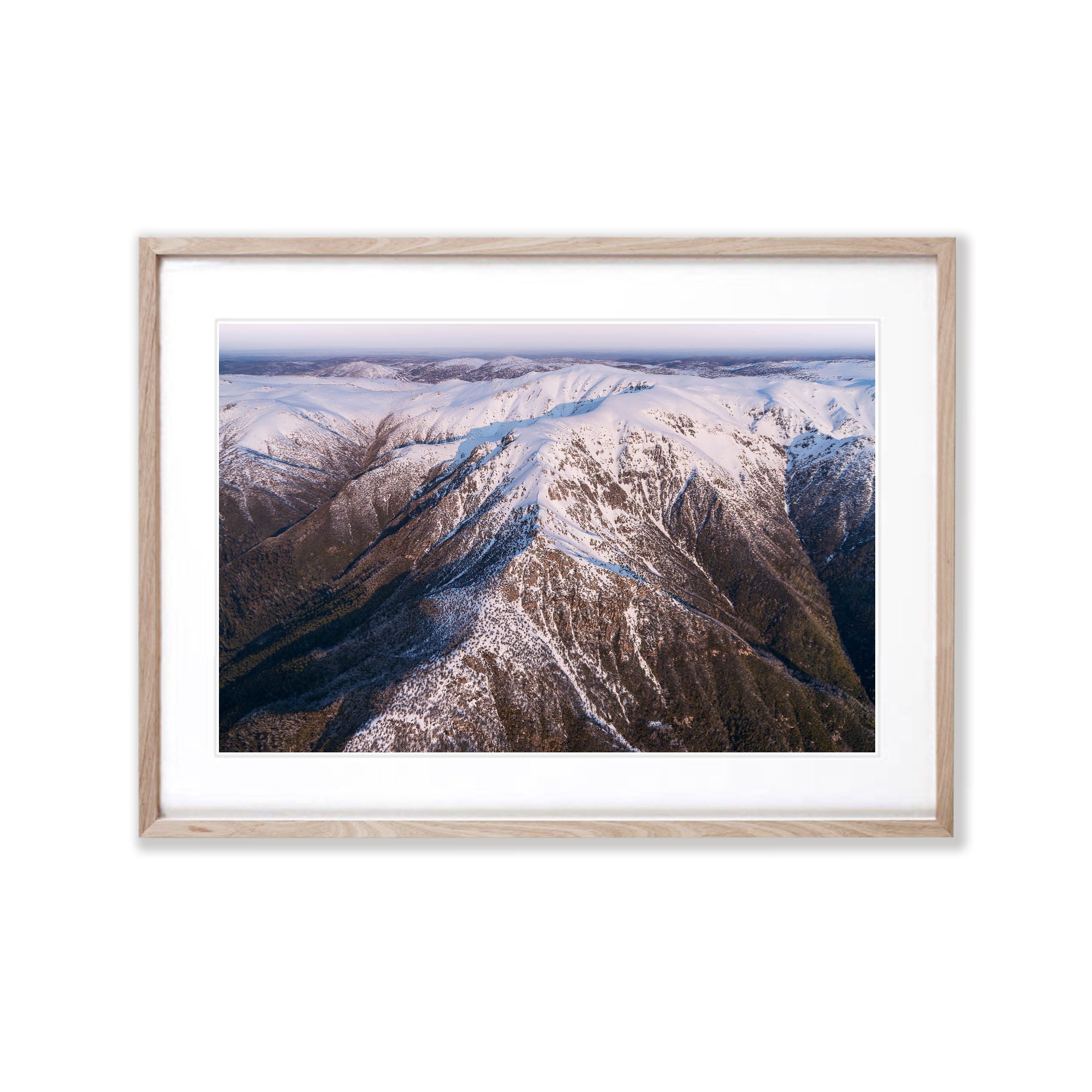 Late Afternoon Light on the Western Face of the Snowy Mountains, New South Wales