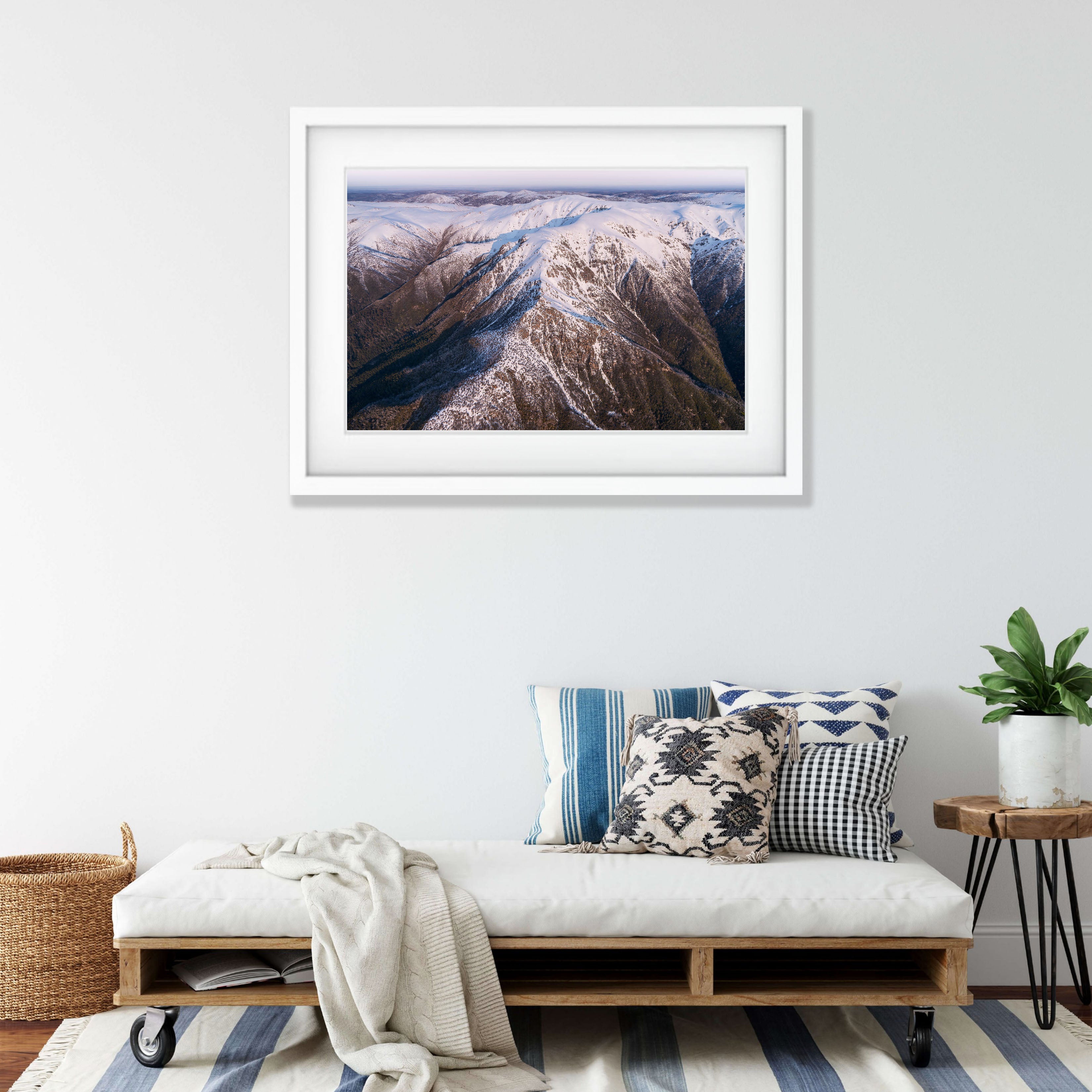 Late Afternoon Light on the Western Face of the Snowy Mountains, New South Wales