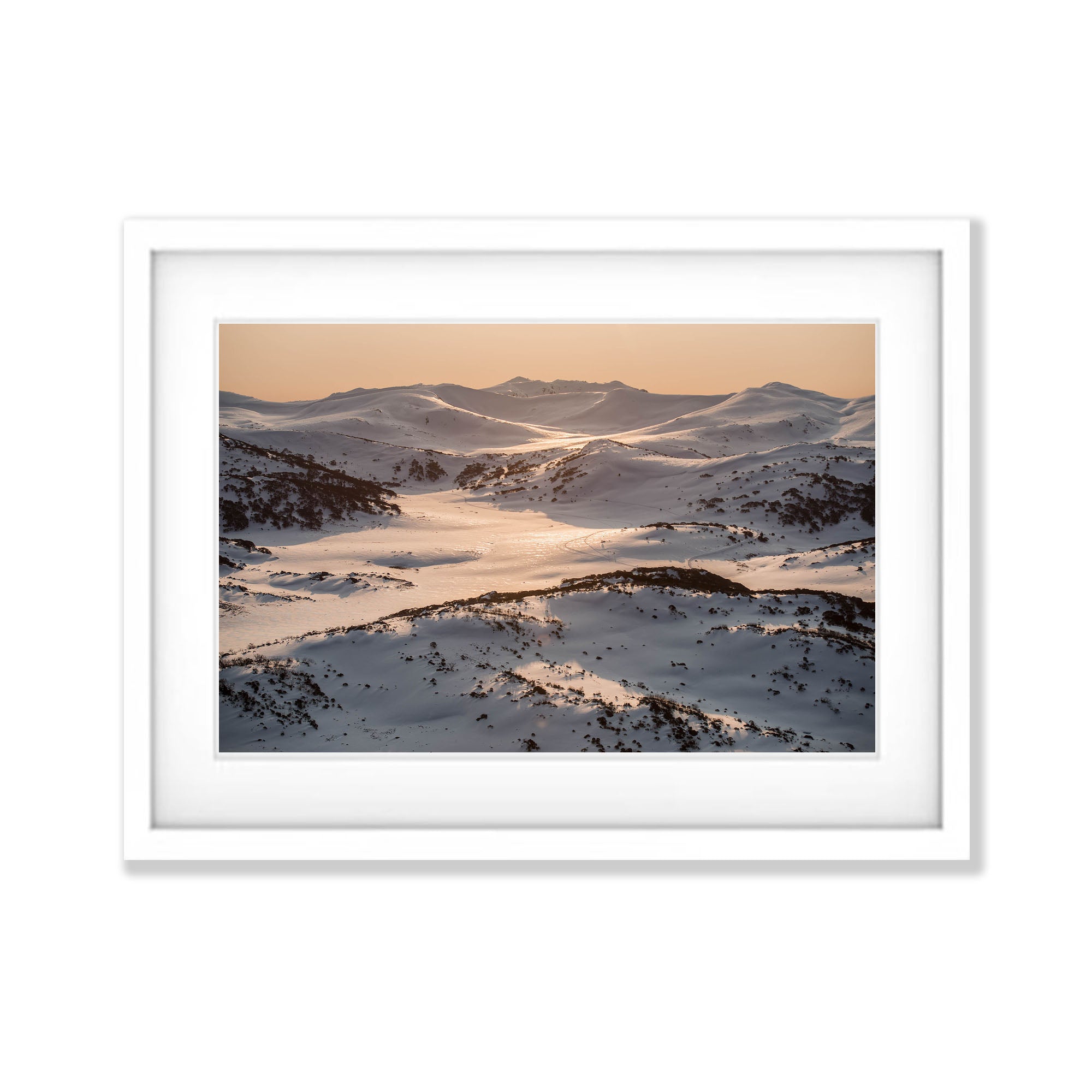 Late Afternoon Light over the Snowy Mountains, New South Wales