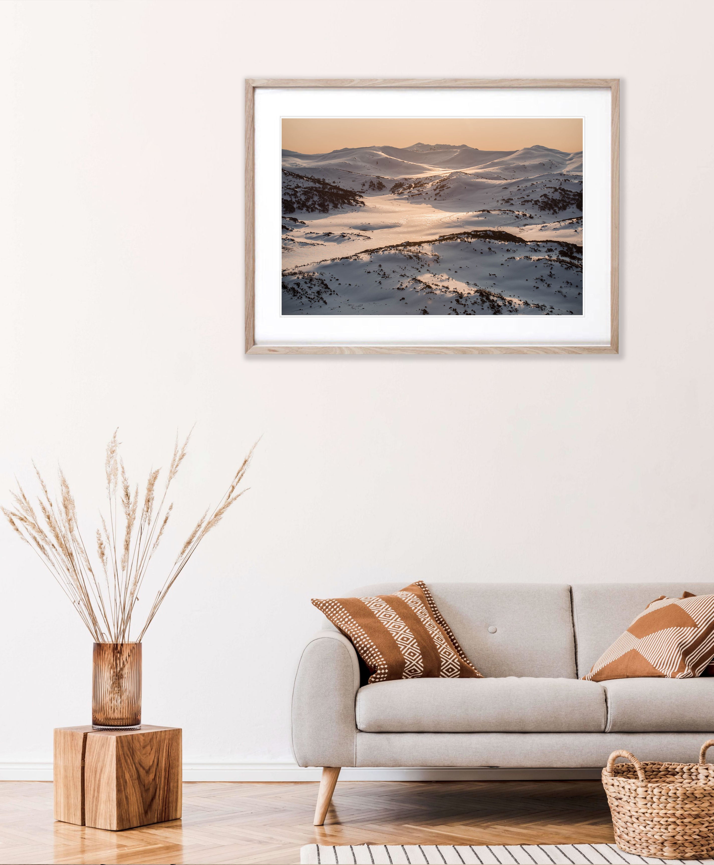 Late Afternoon Light over the Snowy Mountains, New South Wales