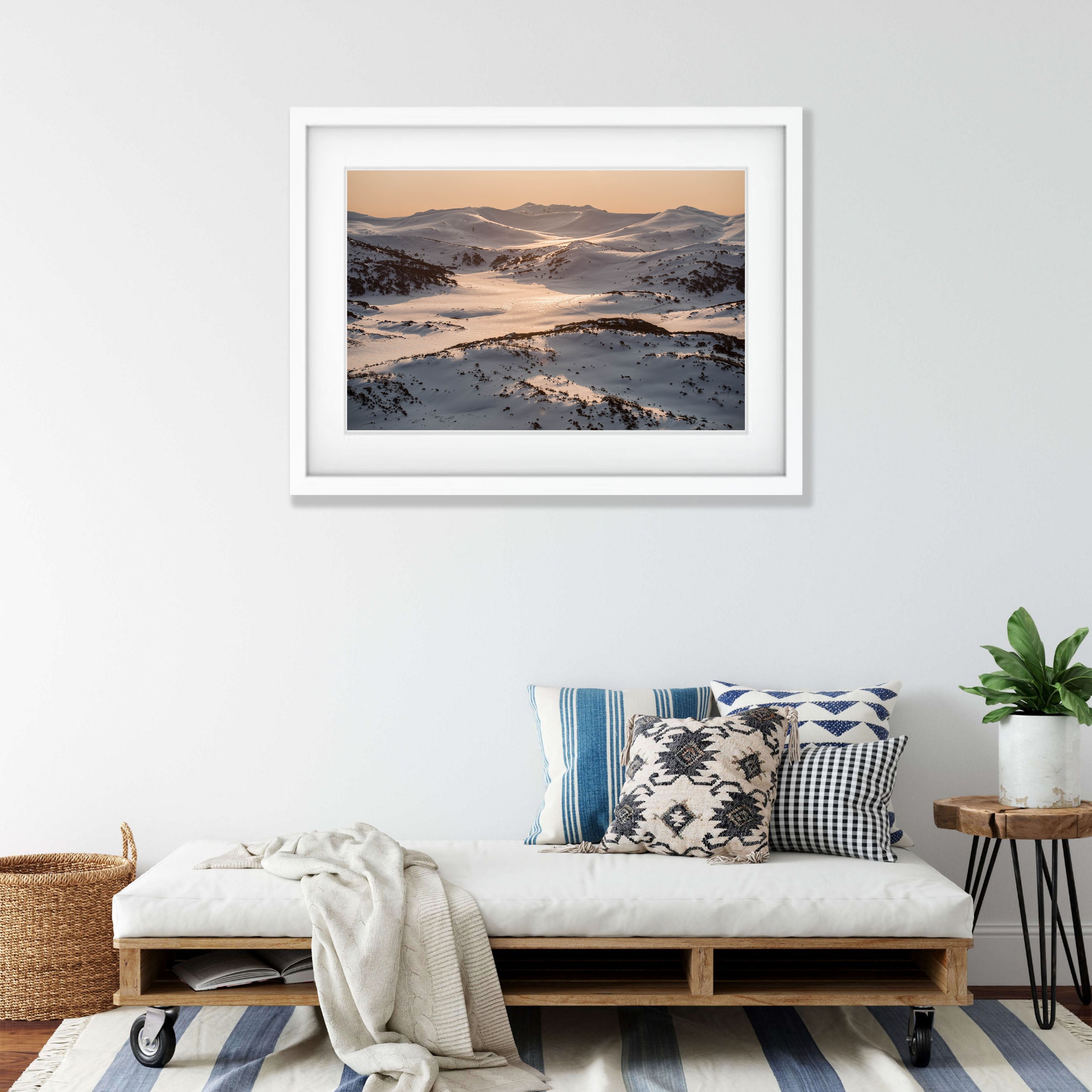 Late Afternoon Light over the Snowy Mountains, New South Wales