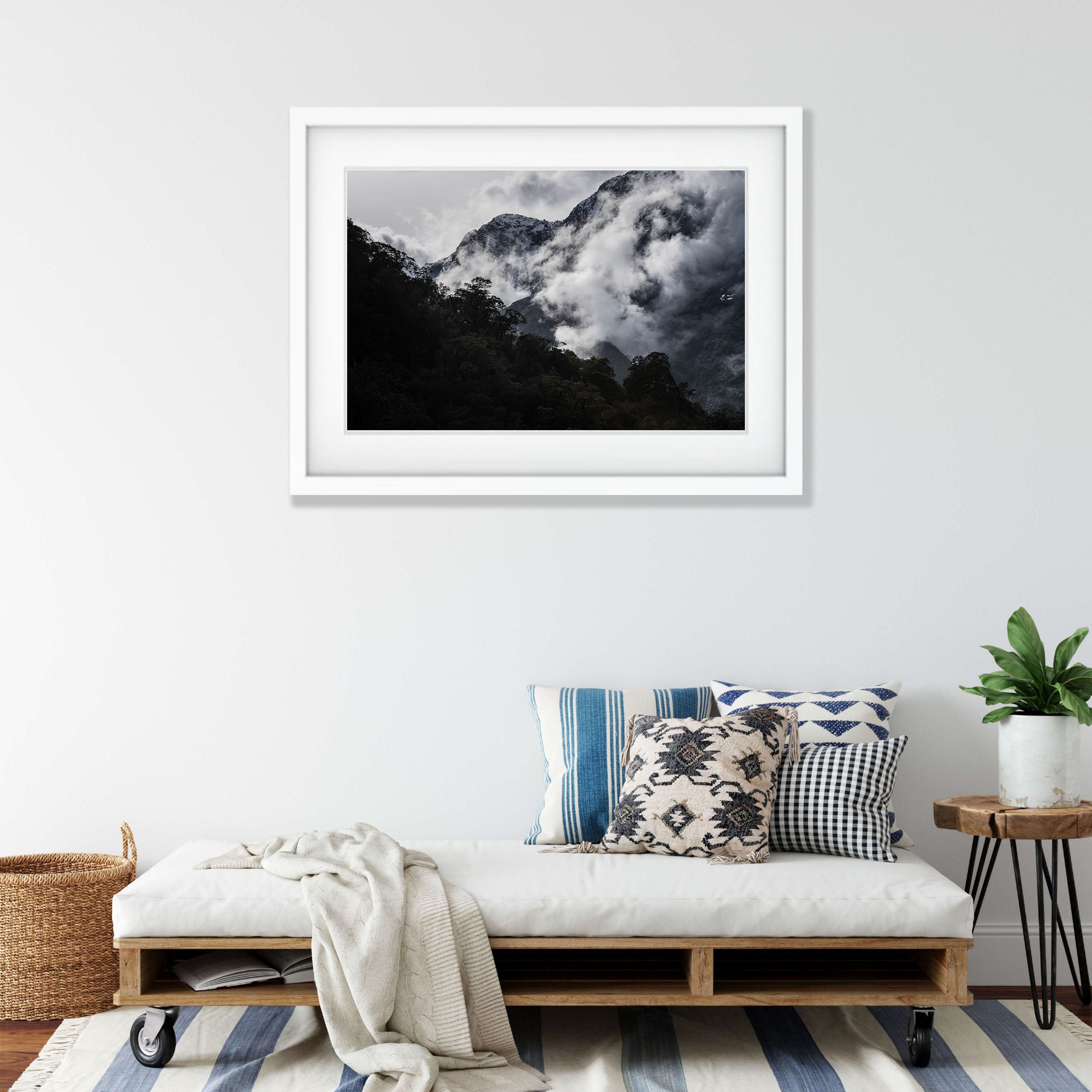 Low Clouds amongst the mountains, Hollyford Valley, South Island, New Zealand