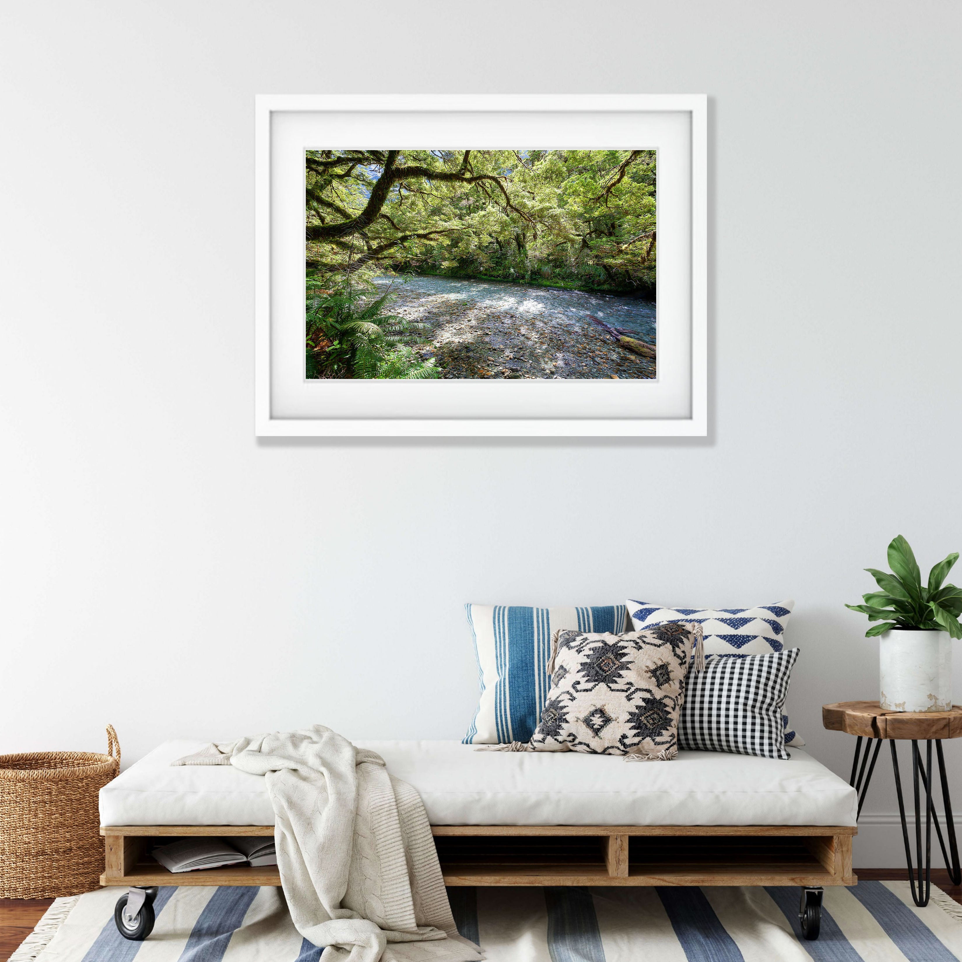 Lush Rainforest along the Clinton River, Milford Track - New Zealand