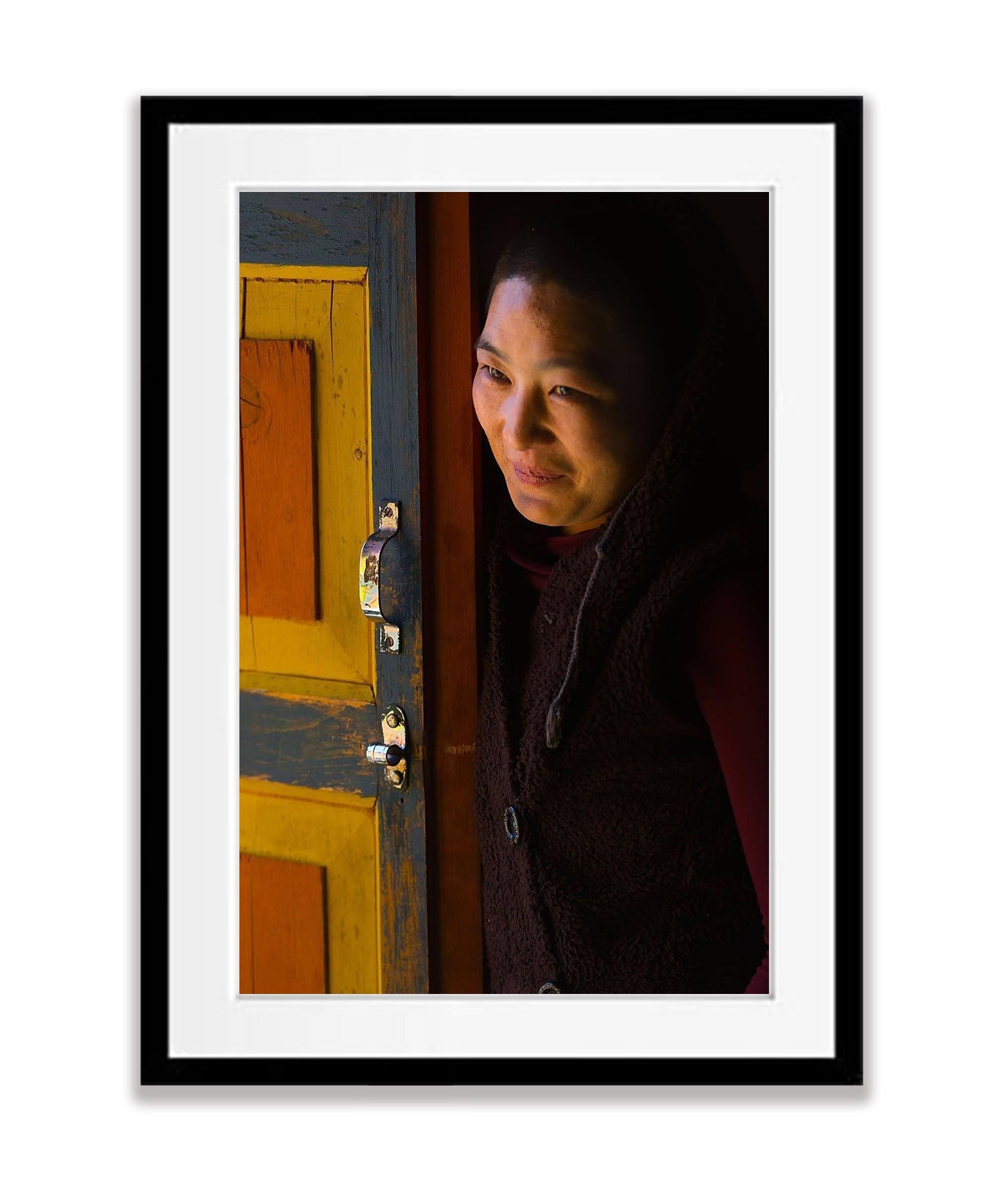 Monk in Light, Bhutan
