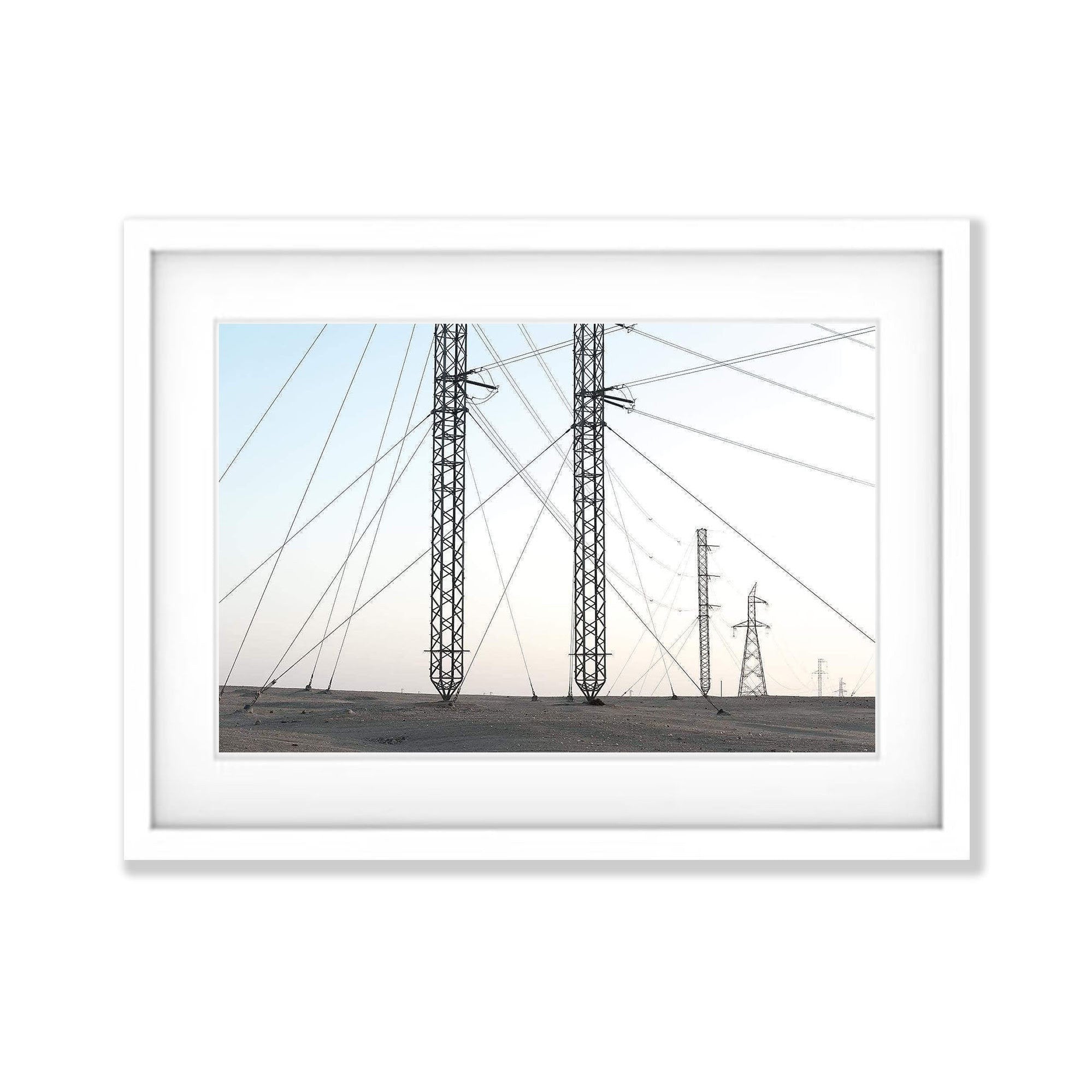 Power Lines Abstract, Namibia, Africa