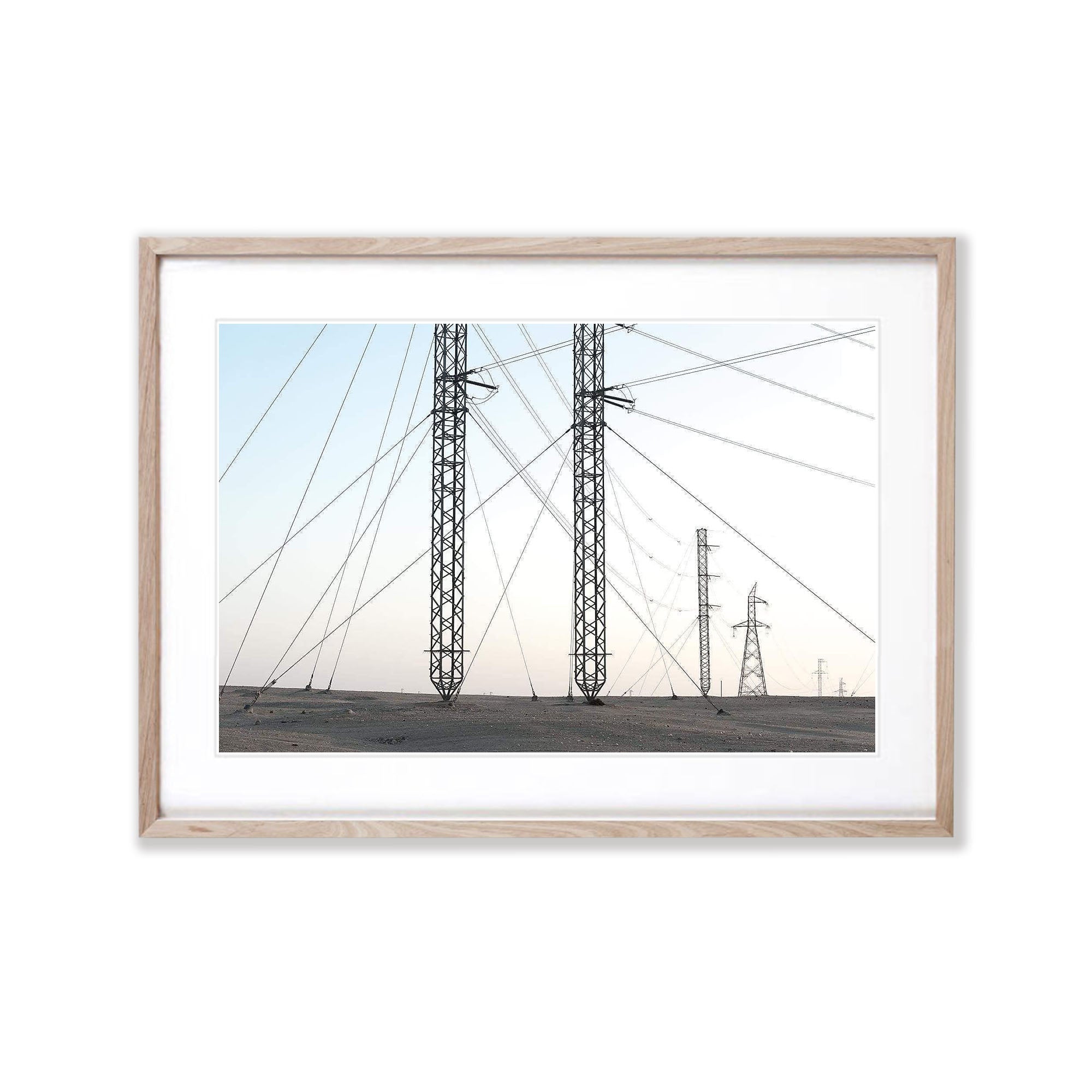 Powerlines abstract, Namibia, Africa