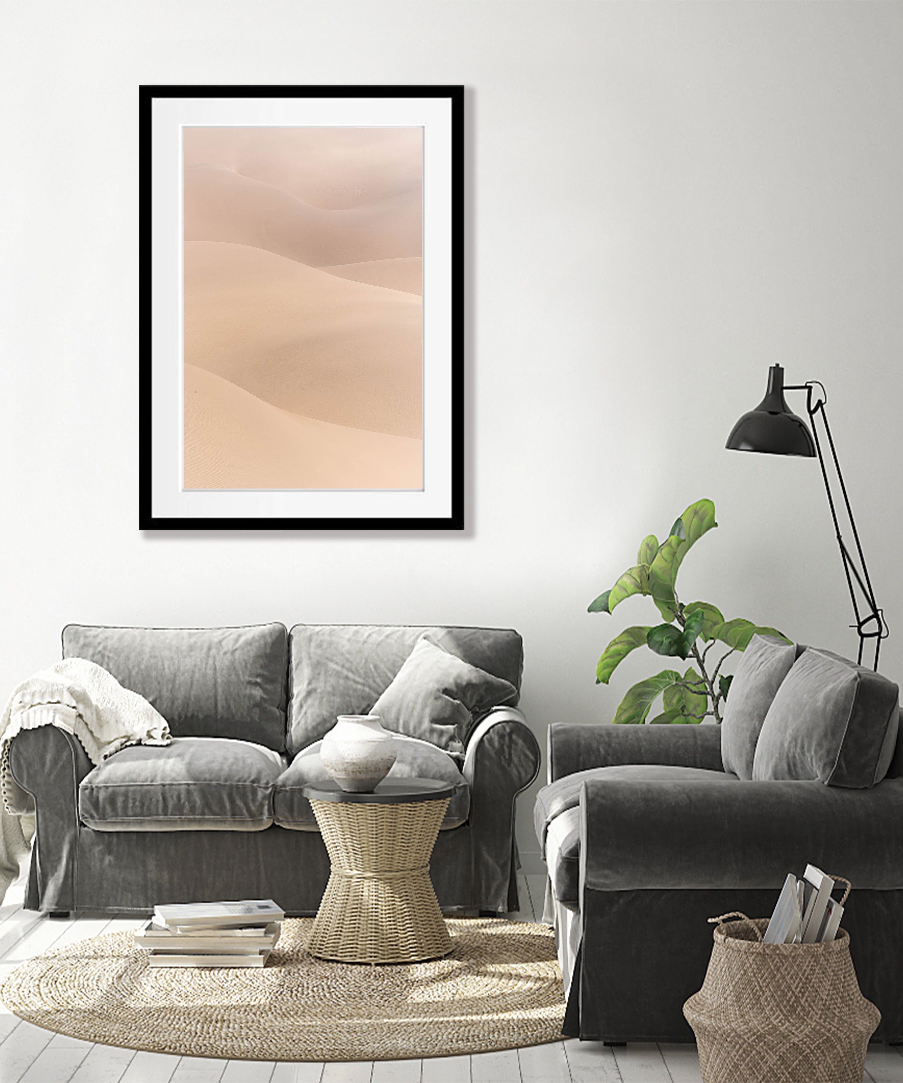 Serene Sand Dunes, Namibia, Africa