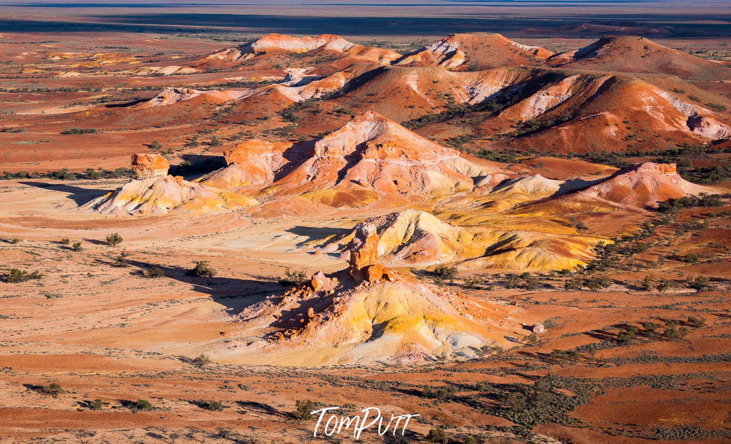 The land of shining mountain walls with the shiny effect of sunlight, Painted Hills #6