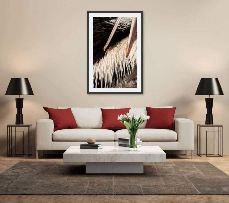 Pelican preening-Tom-Putt-Landscape-Prints