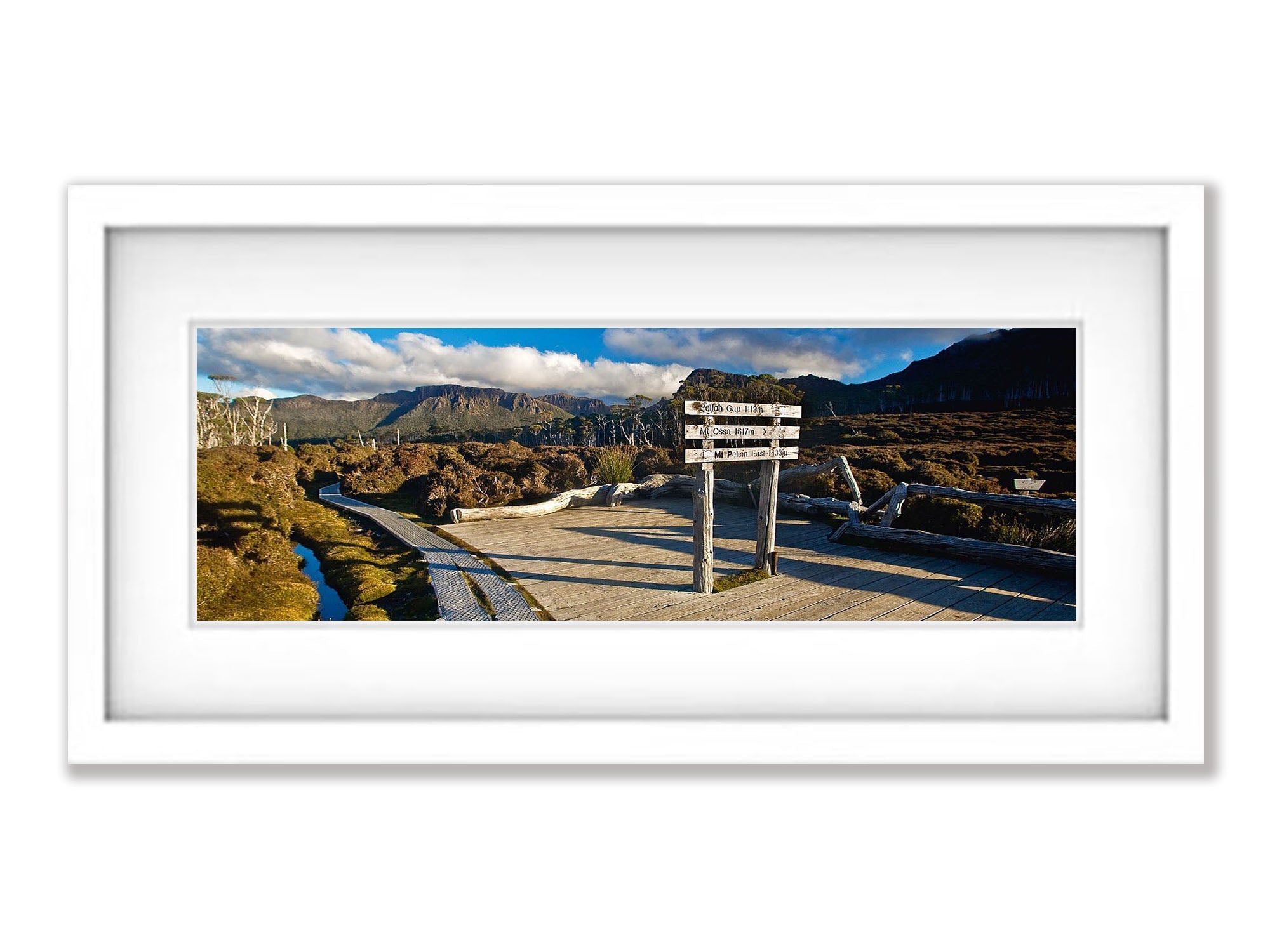 Pelion Gap sign, Overland Track, Cradle Mountain, Tasmania