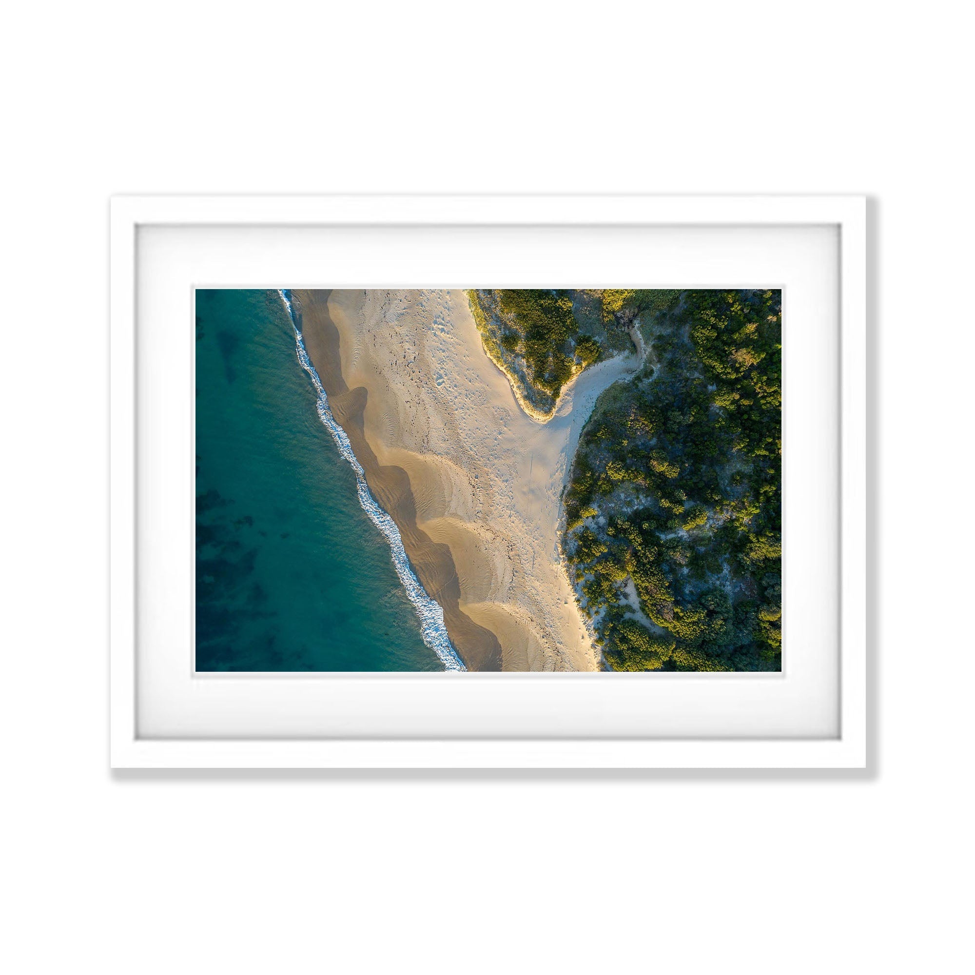 Point Leo Beach from above, Mornington Peninsula, VIC