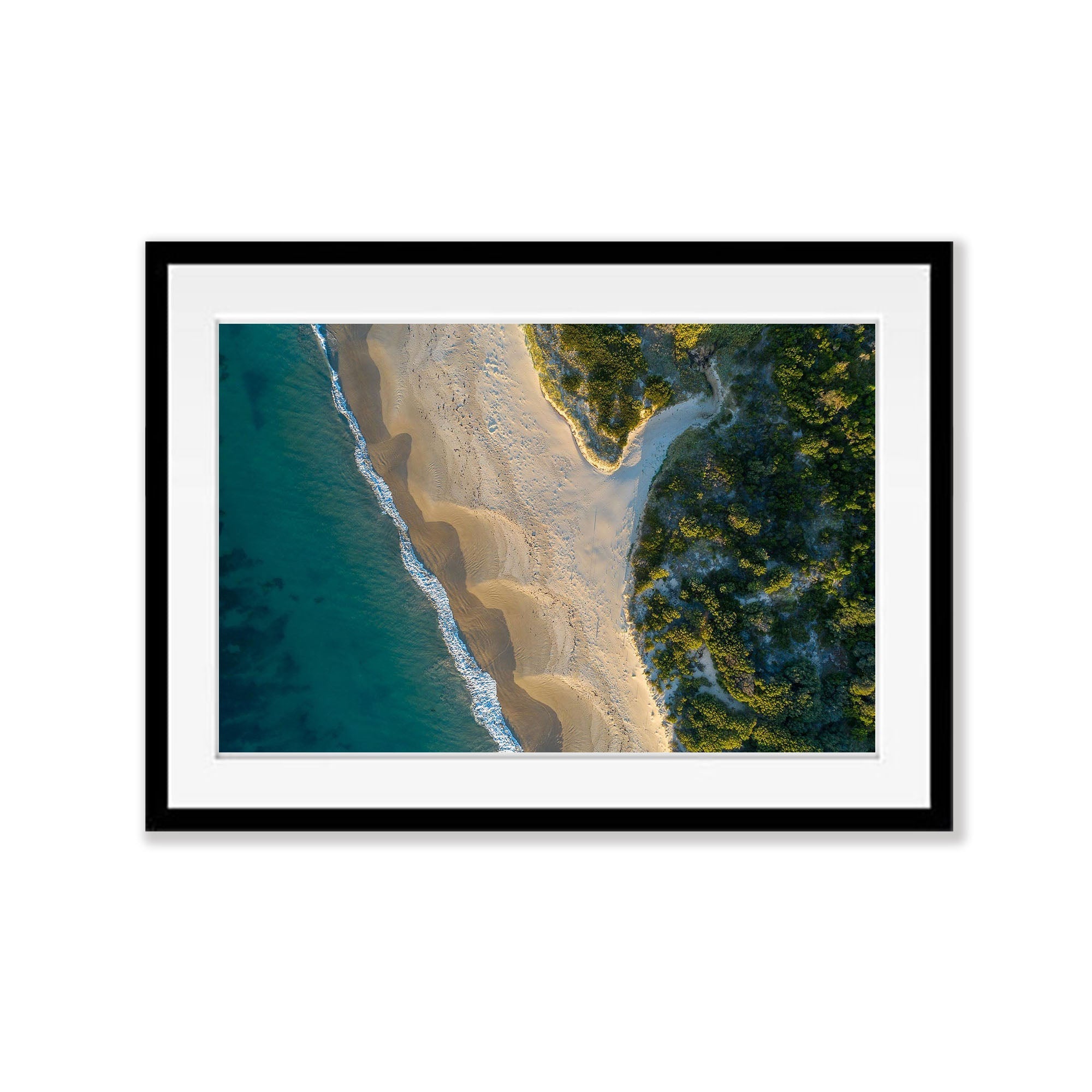 Point Leo Beach from above, Mornington Peninsula, VIC