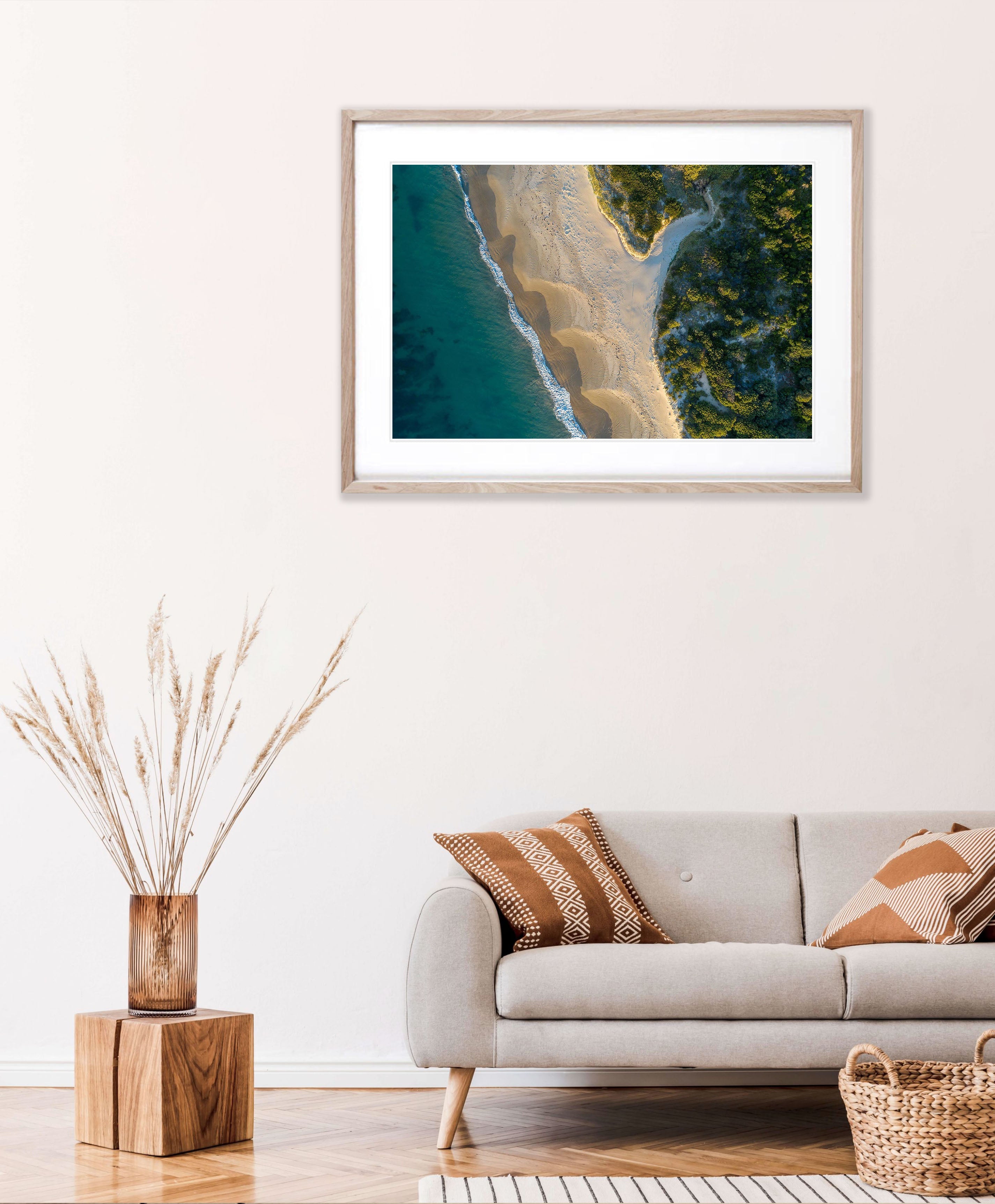 Point Leo Beach from above, Mornington Peninsula, VIC