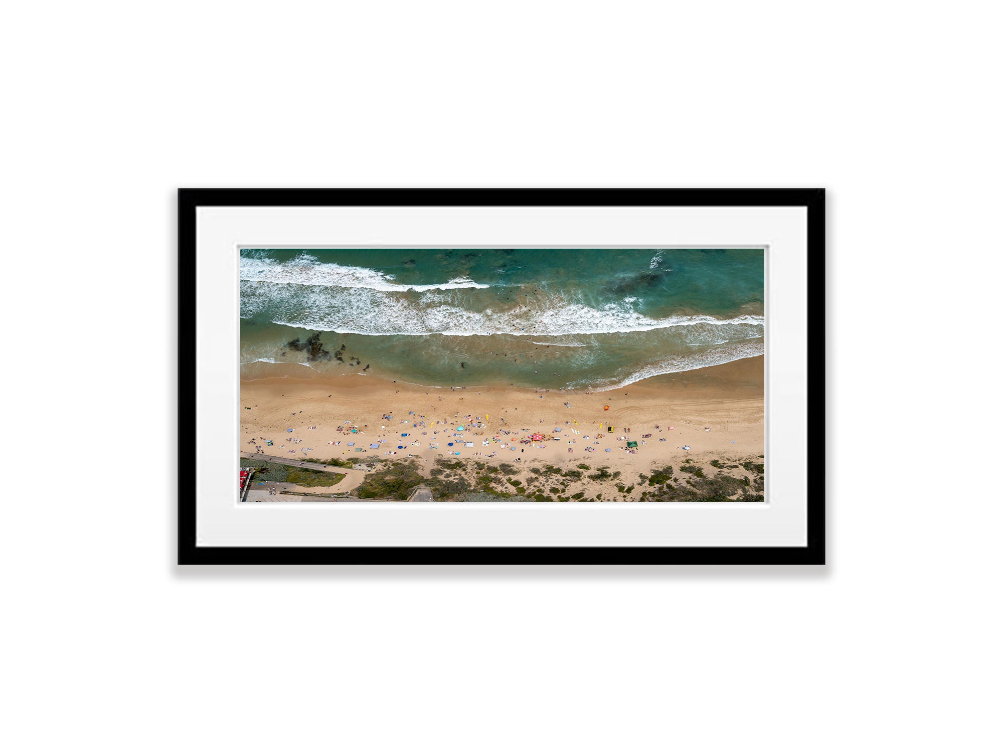 Portsea Back Beach Swimmers from above