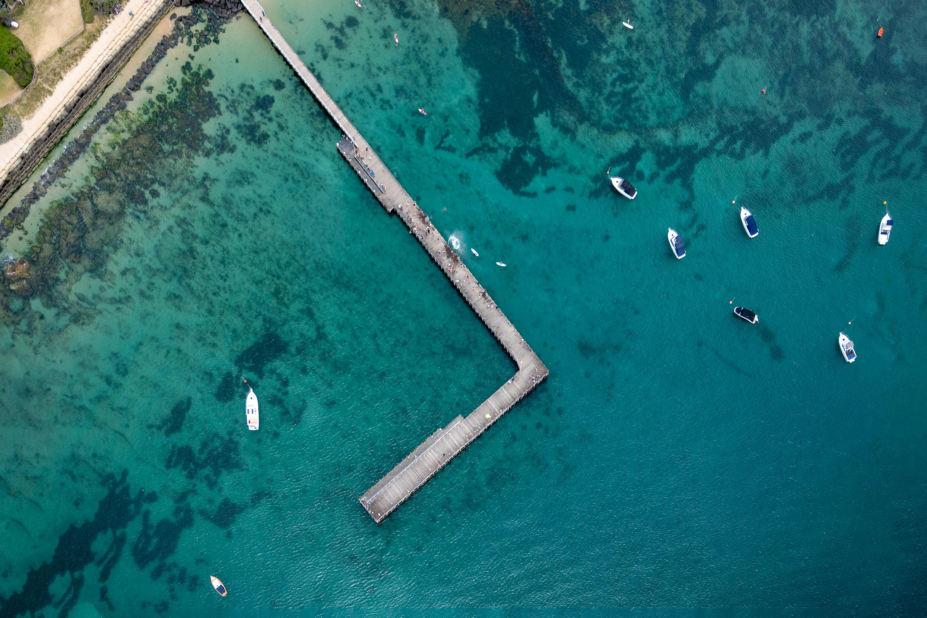 Portsea Pier from above