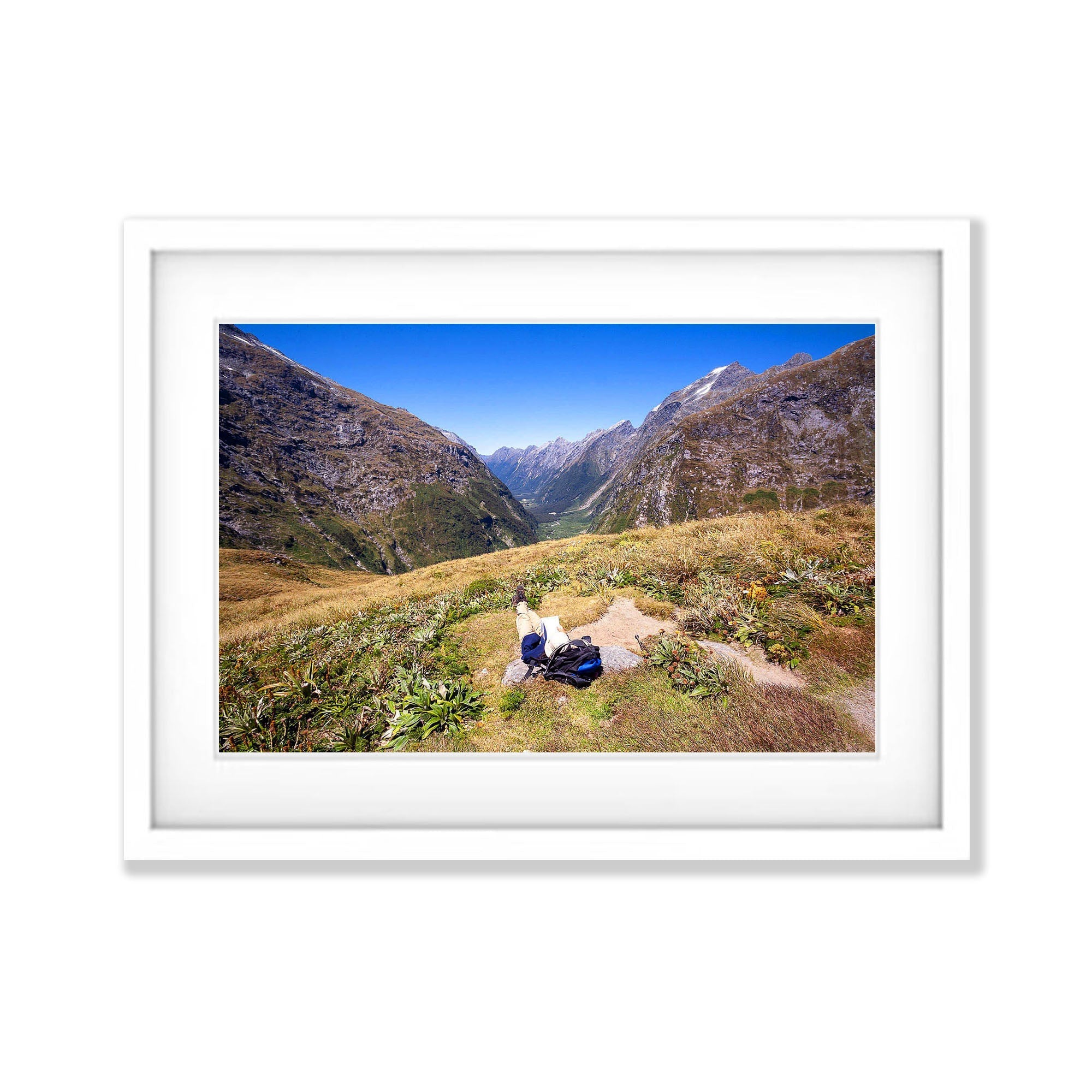 Relaxing at the Clinton Valley, Milford Track - New Zealand