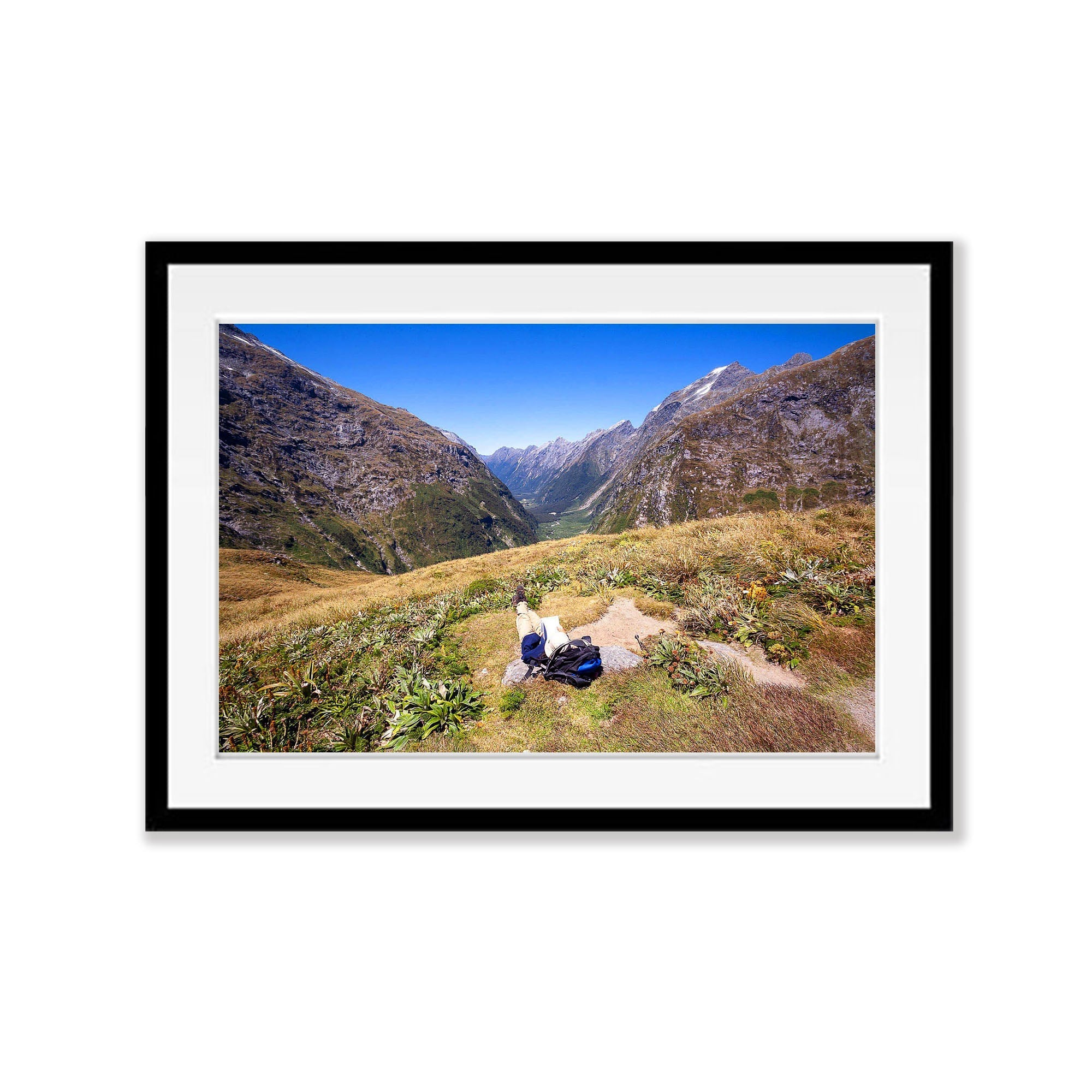 Relaxing at the Clinton Valley, Milford Track - New Zealand