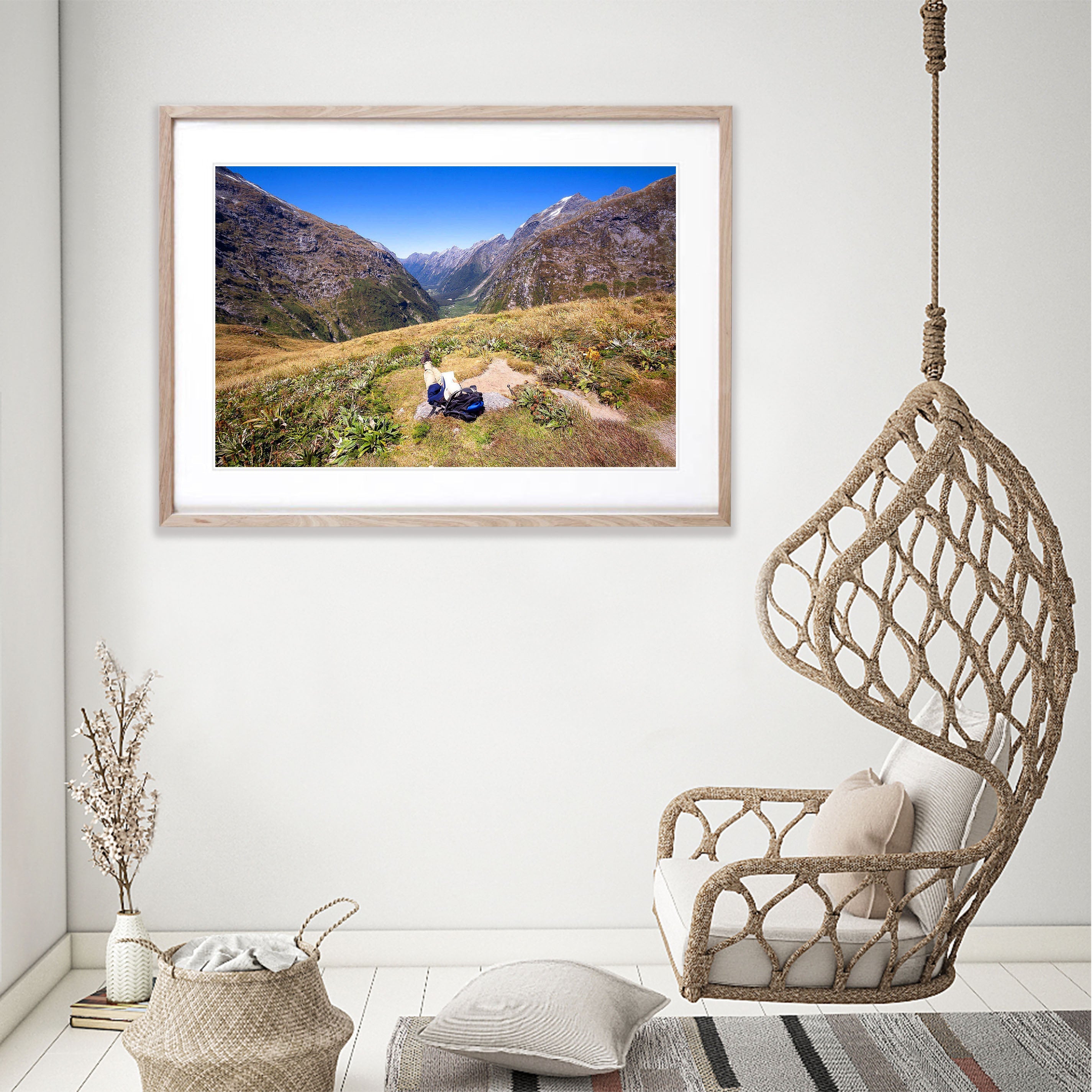 Relaxing at the Clinton Valley, Milford Track - New Zealand