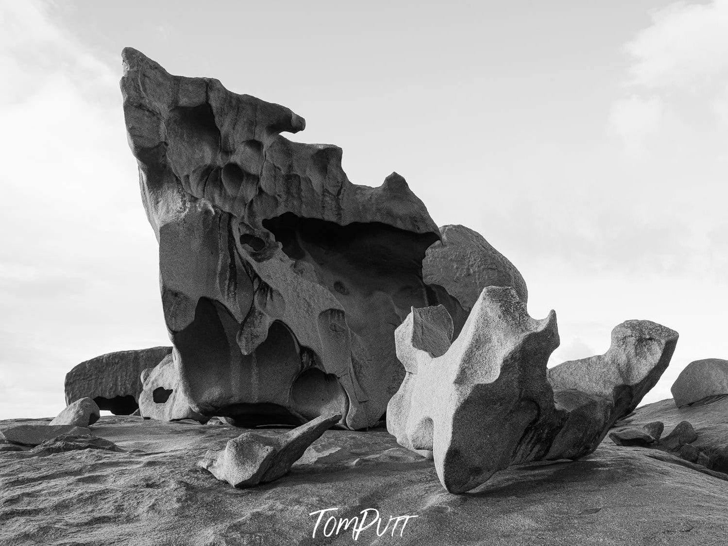 A unique design formed by a large rocky stone with a sharp pointing edge, Remarkable Rocks #13 - Kangaroo Island SA