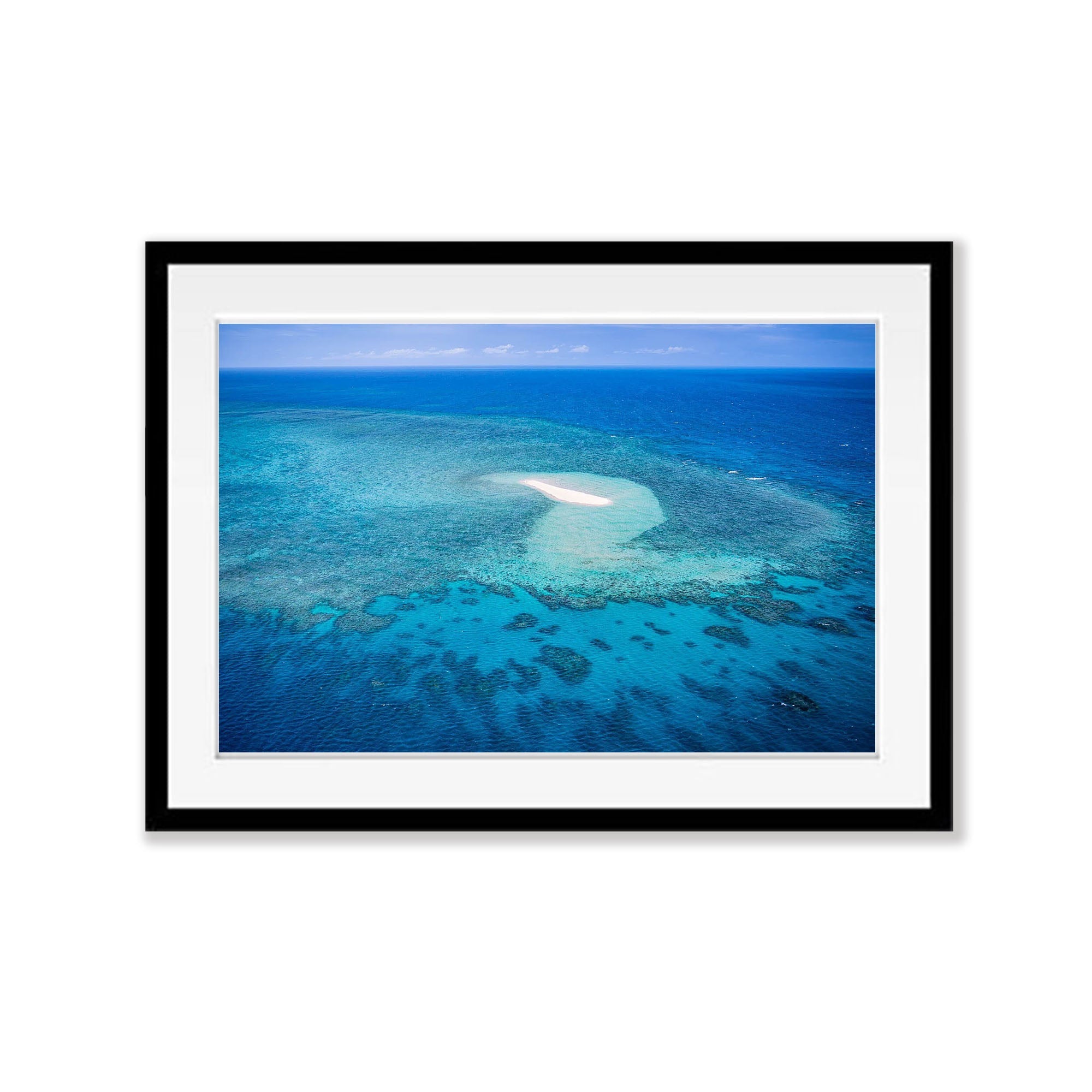 Remote Sandy Cay on the Great Barrier Reef, Far North Queensland