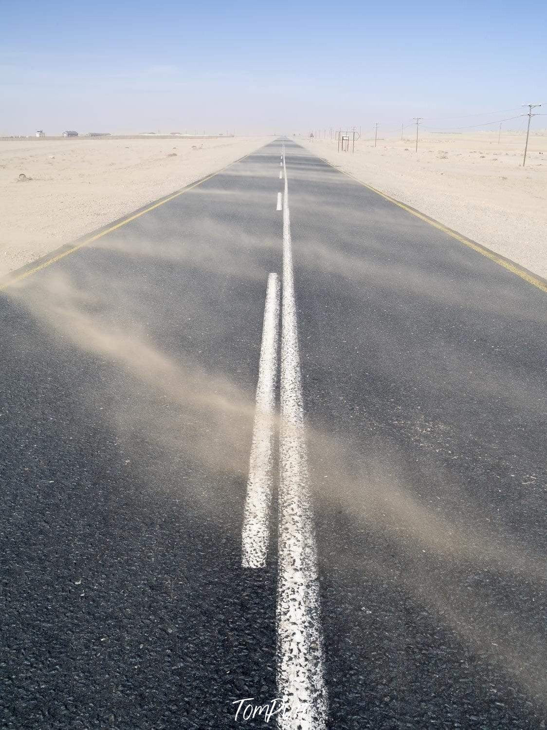 A road between a desert-like land, Namibia #11 Africa Art
