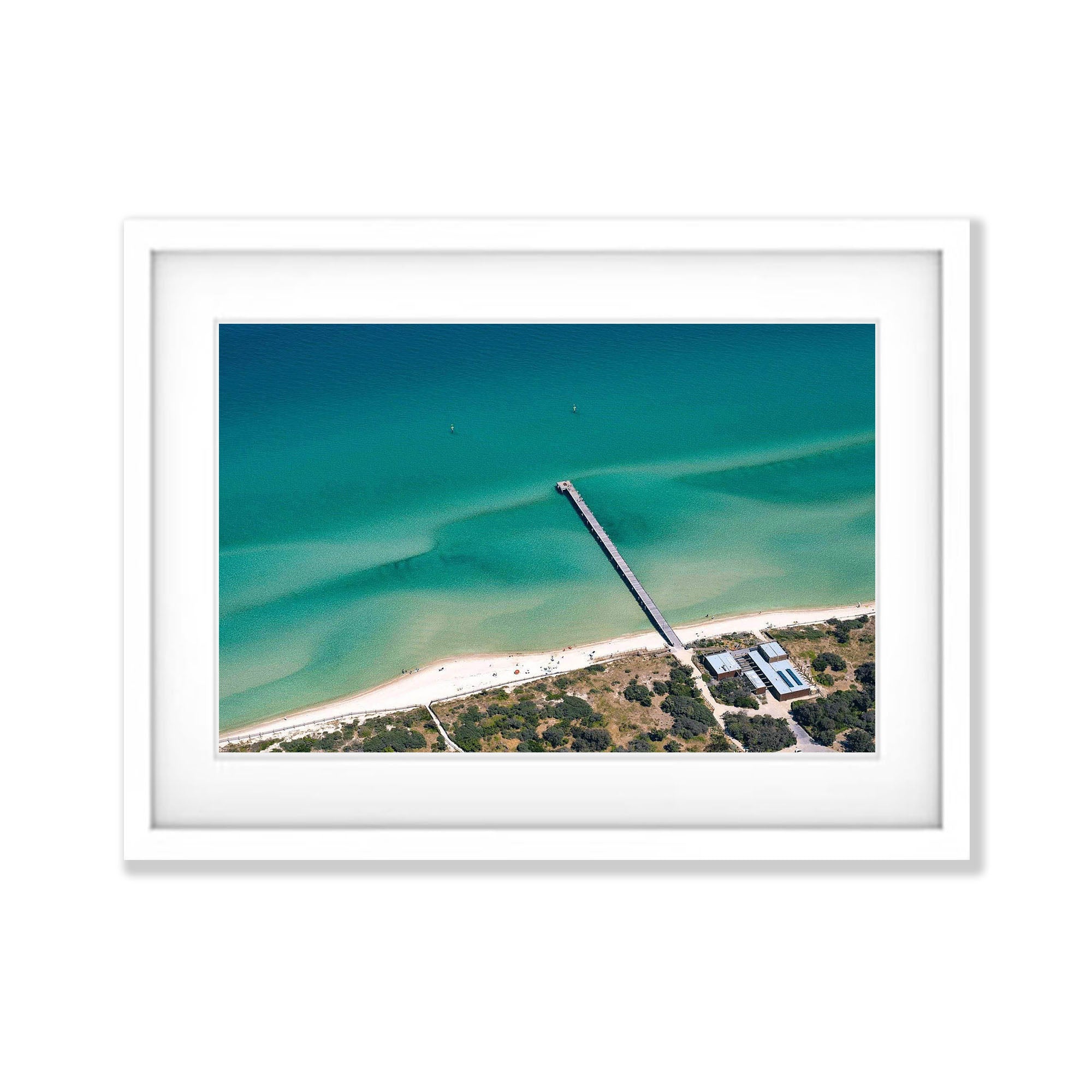 Seaford Pier from above, Mornington Peninsula, Victoria