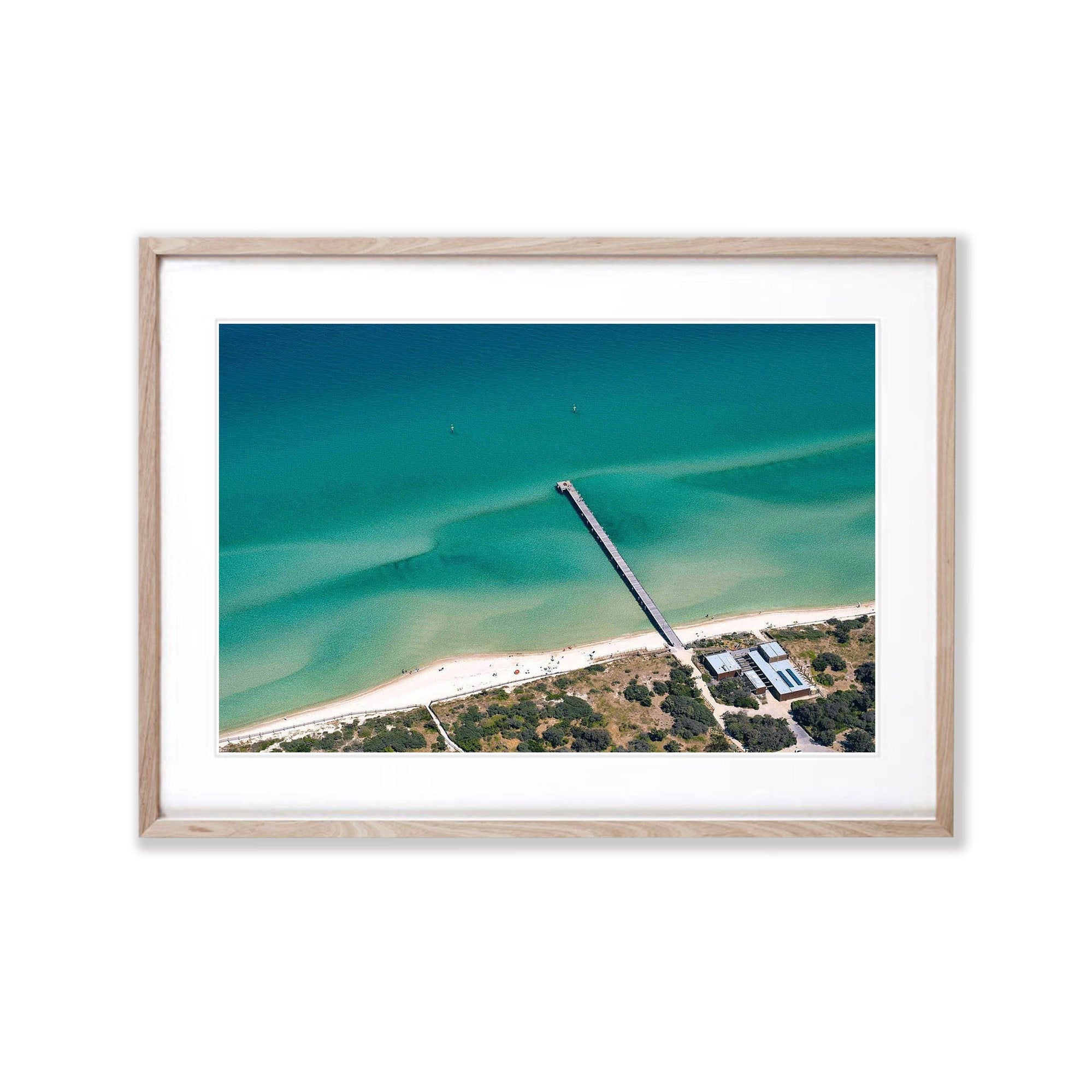 Seaford Pier from above, Mornington Peninsula, Victoria