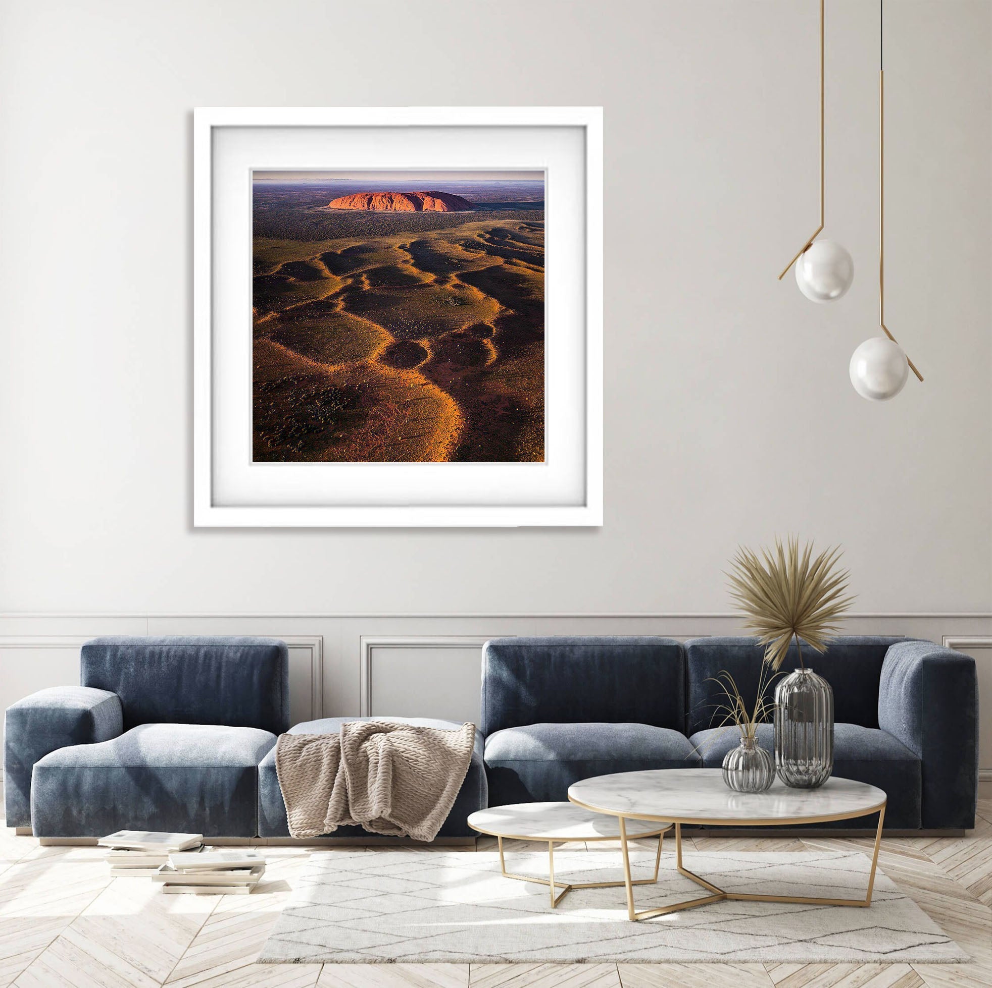 Seismic Ripples, Uluru from the air, Northern Territory