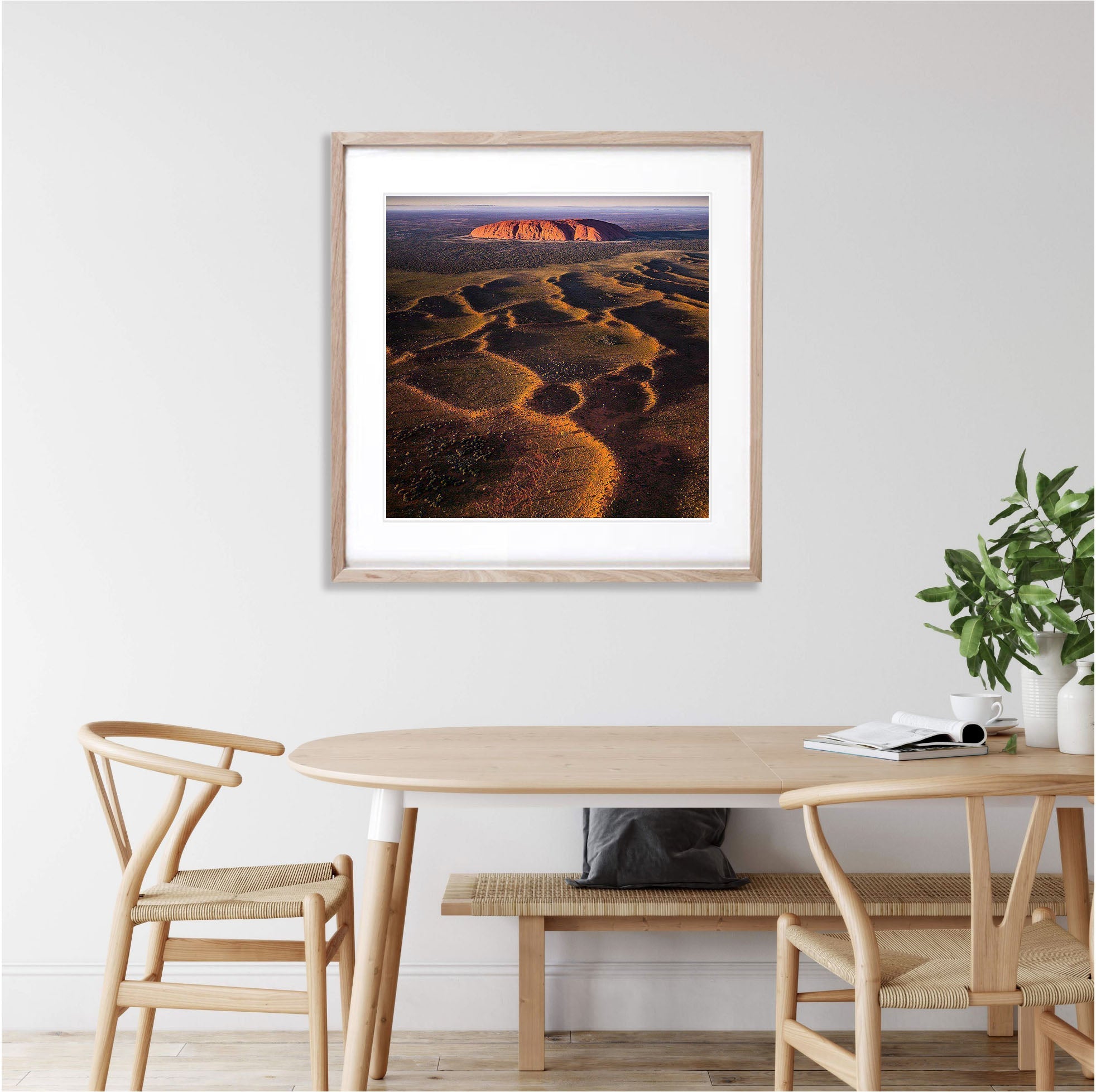 Seismic Ripples, Uluru from the air, Northern Territory