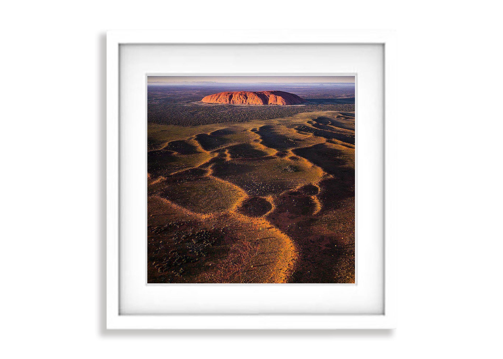 Seismic Ripples, Uluru from the air, Northern Territory