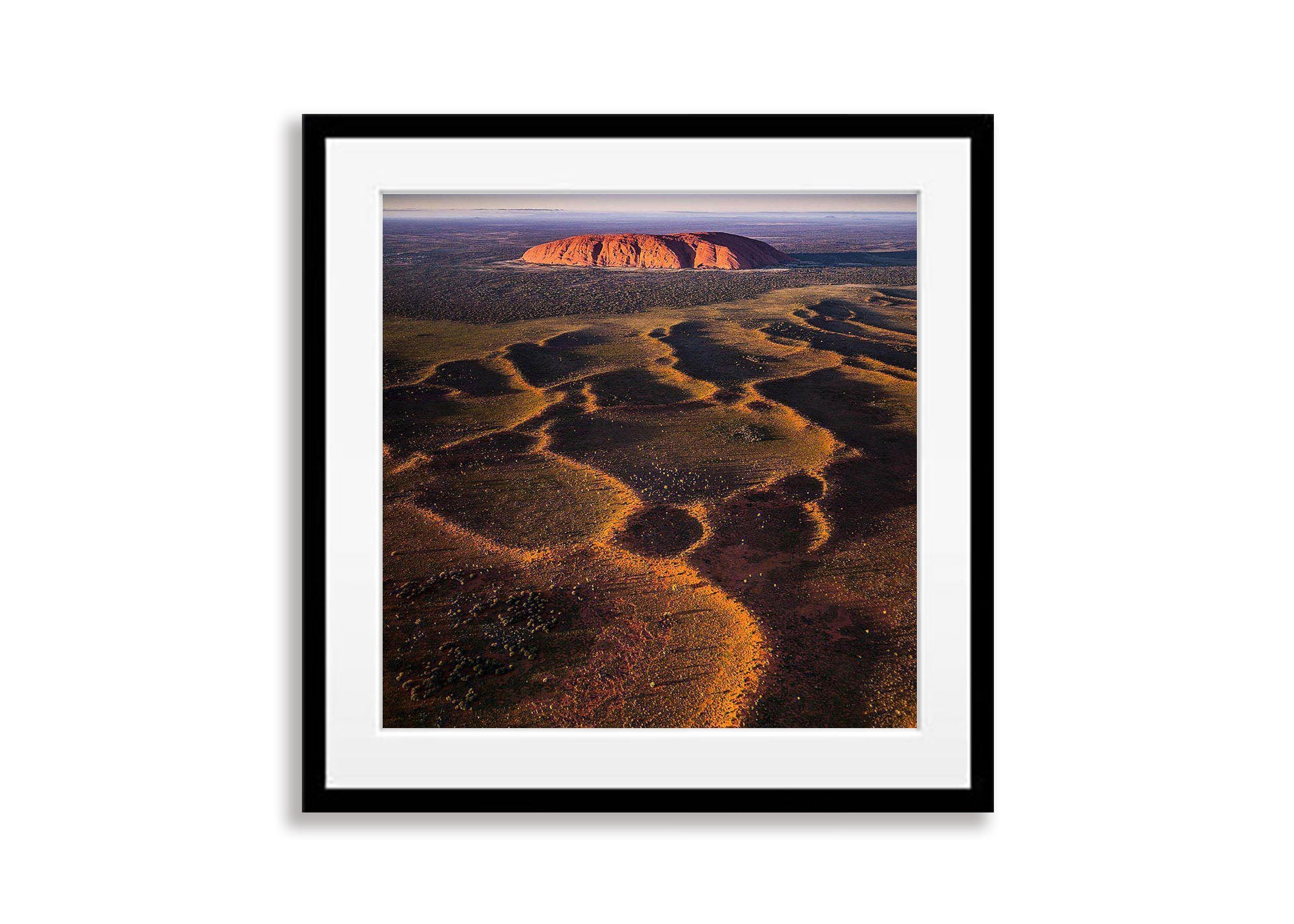 Seismic Ripples, Uluru from the air, Northern Territory