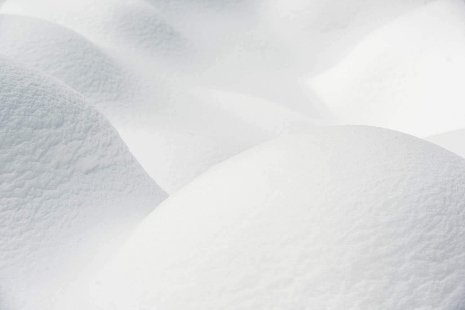 A sequence of large snow mounds, Snow Bumps