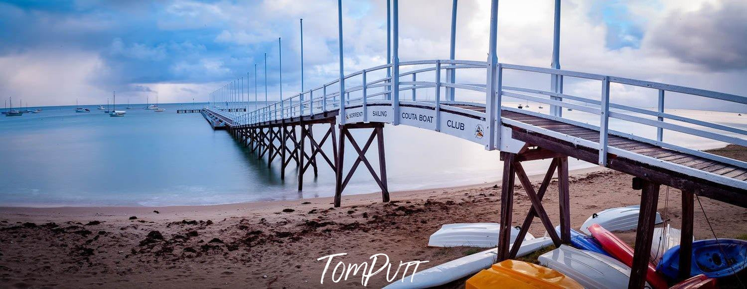 A well-constructed wooden track over the lake, Sorrento Yacht Club Jetty - Mornington Peninsula VIC