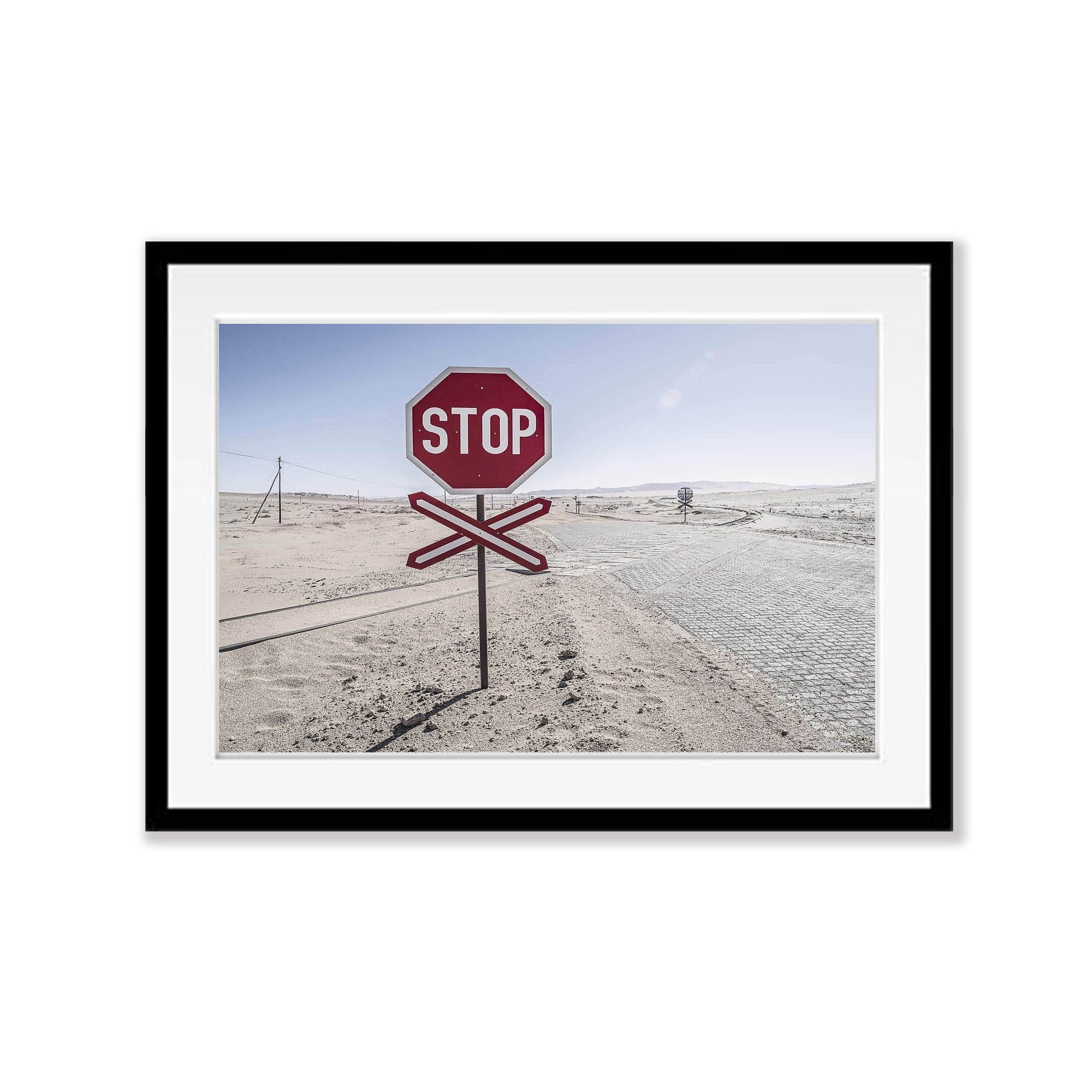 Stop Sign in the middle of nowhere, Namibia, Africa