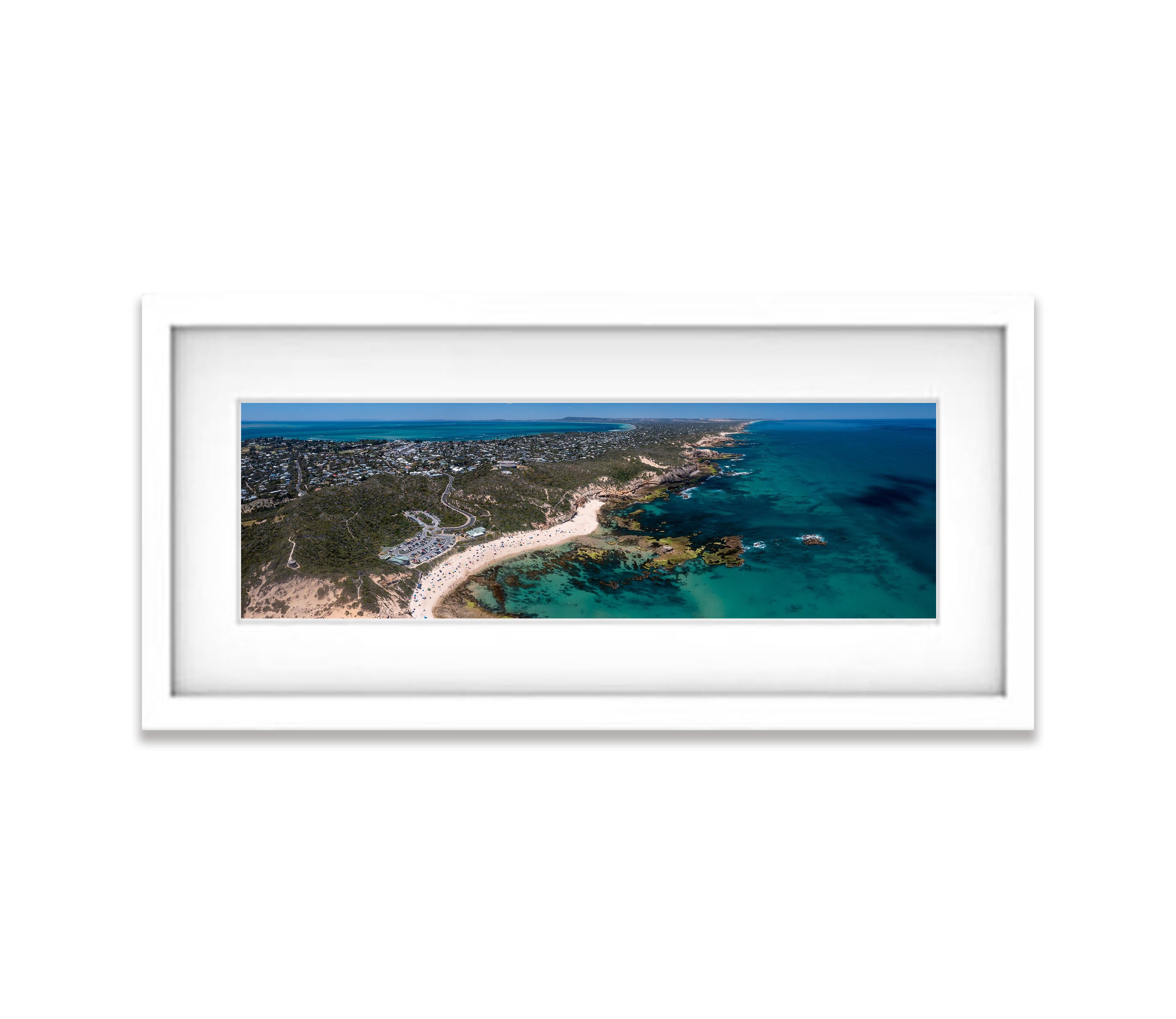 Summer at Sorrento Back Beach from above